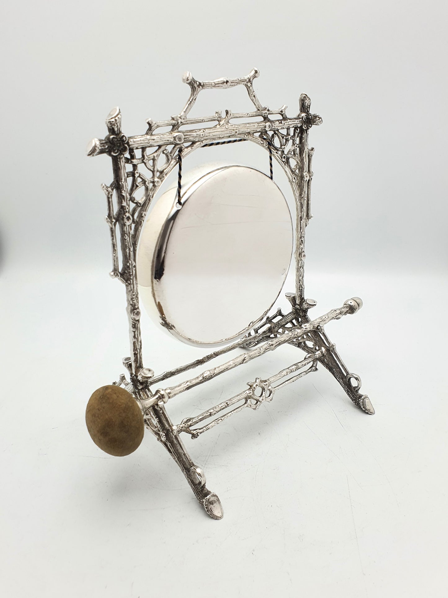 Charming Victorian Silver-Plated Dinner Gong - circa 1890
