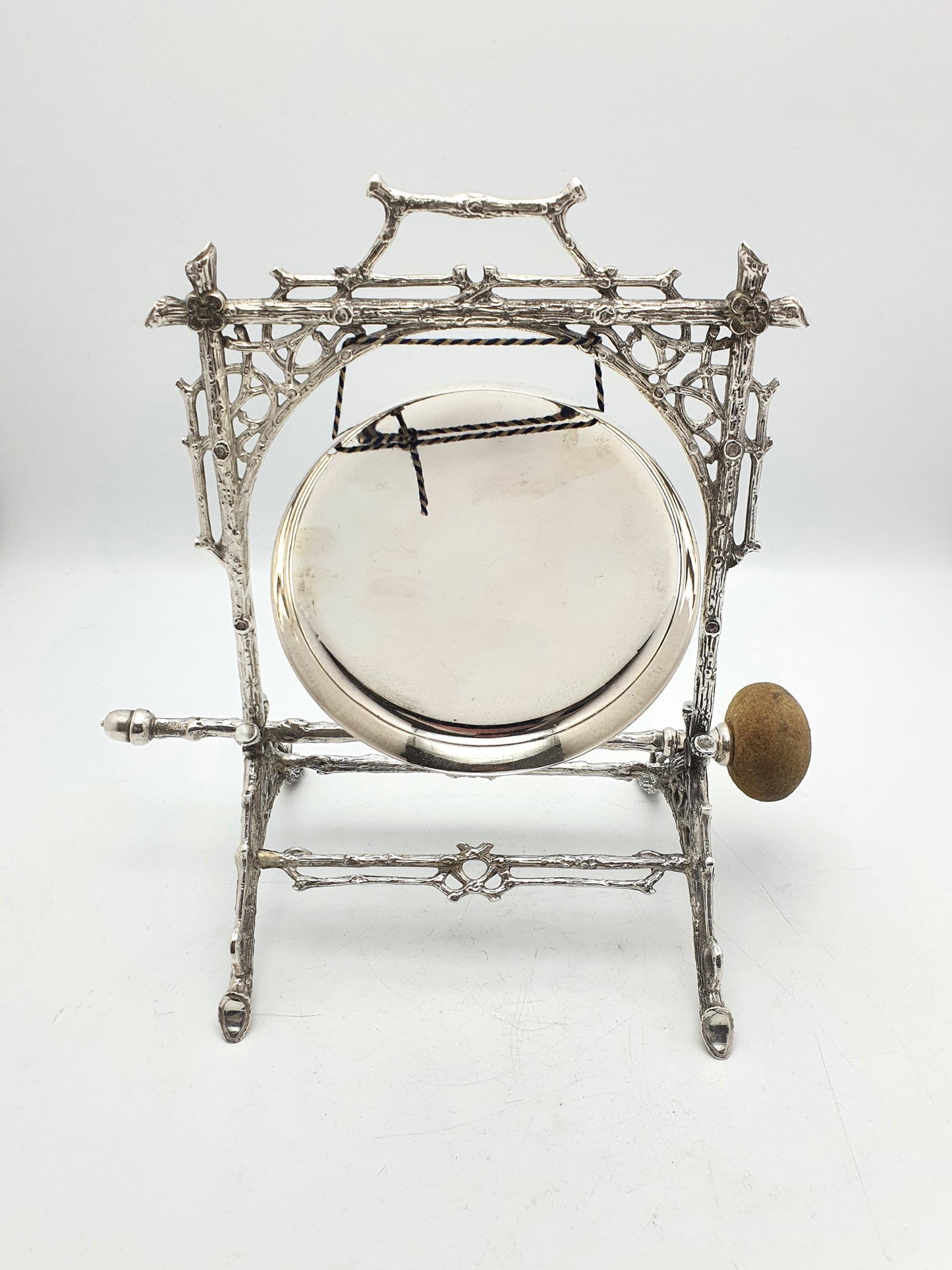 Charming Victorian Silver-Plated Dinner Gong - circa 1890