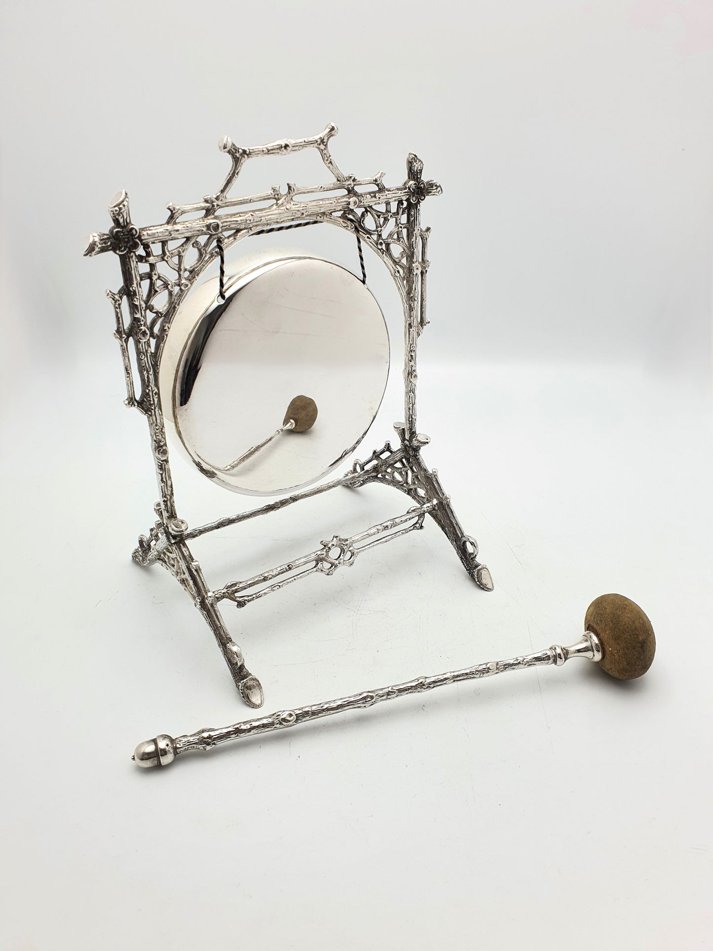 Charming Victorian Silver-Plated Dinner Gong - circa 1890