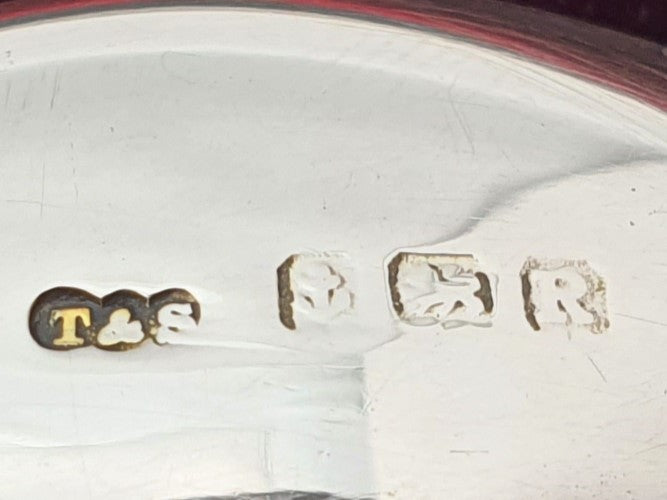 Fabulous Set of 6 Art Deco Enamelled Silver Teaspoons - 1941