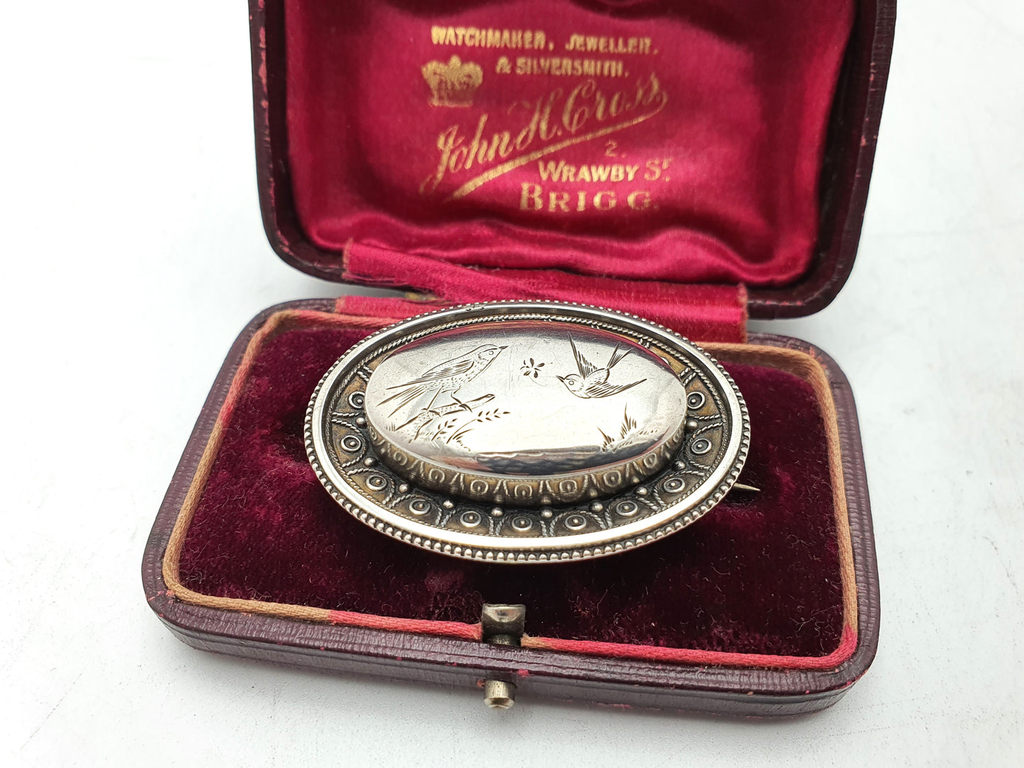 Pretty Victorian Silver Sweetheart Brooch – circa 1890