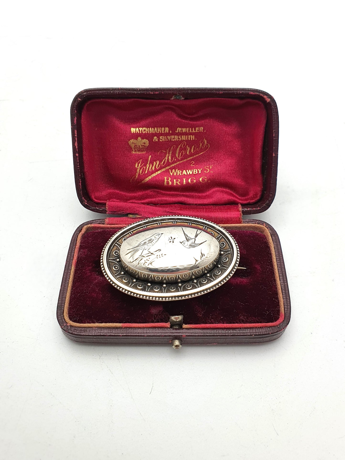 Pretty Victorian Silver Sweetheart Brooch – circa 1890