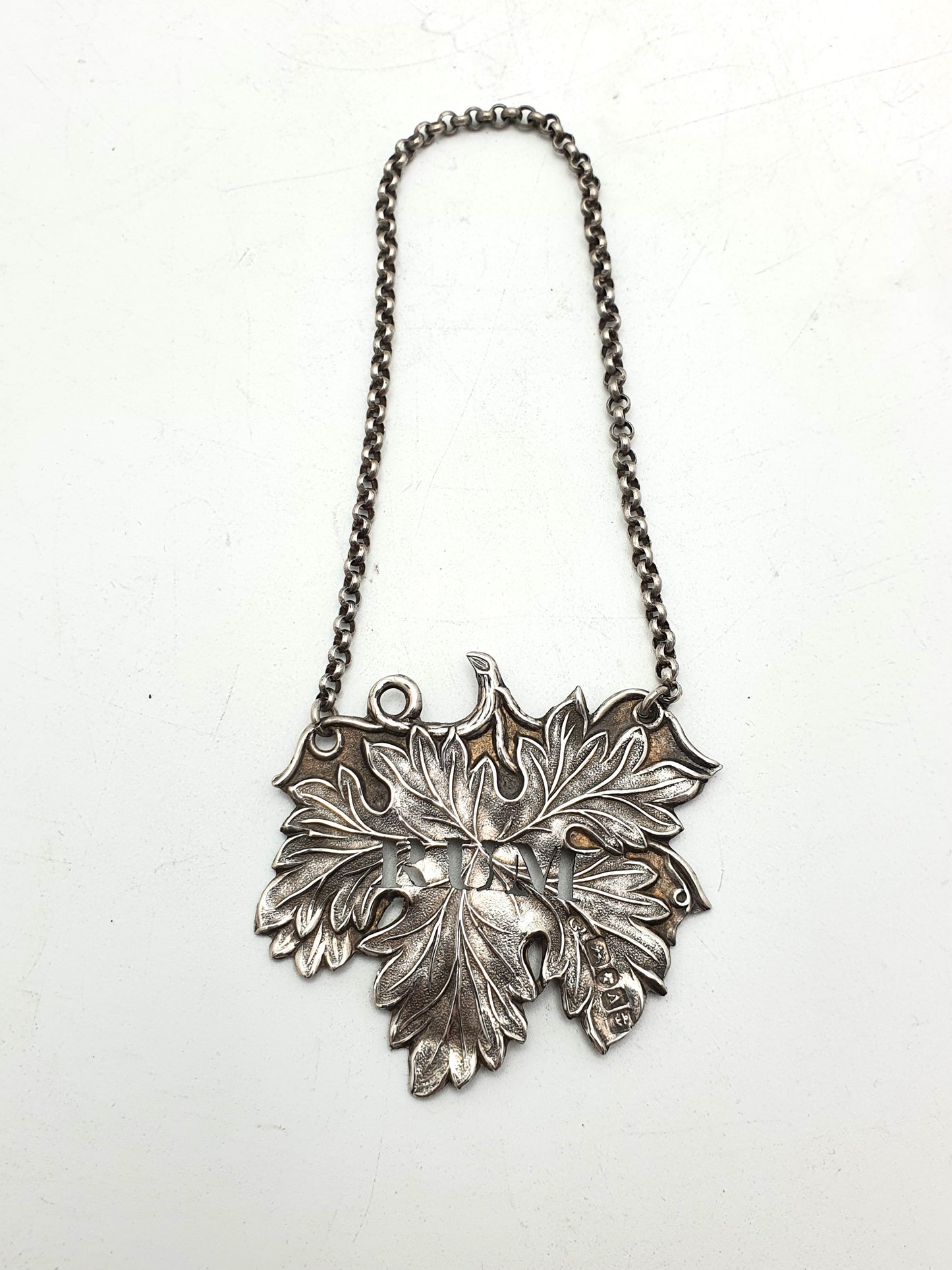 Victorian Solid Silver Rum Decanter Label - 1849