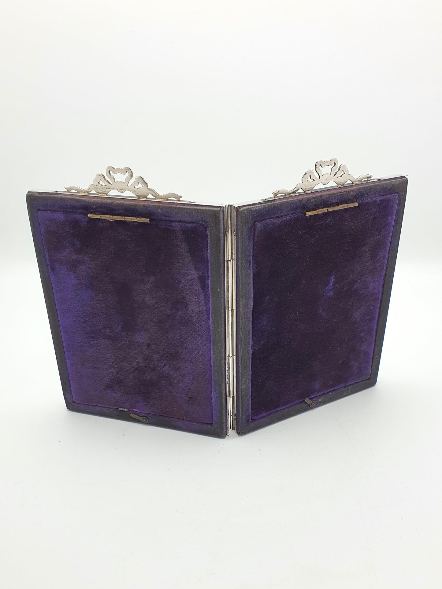 Gorgeous Antique Edwardian Silver Double Photo Frame - 1901