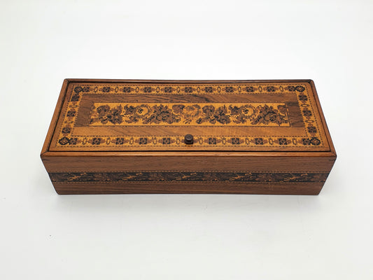 Lovely Antique Victorian Tunbridge Ware Box – circa 1870