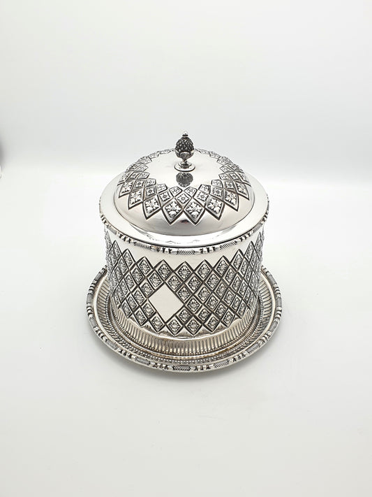 Superb Antique Edwardian Silver-Plated Biscuit Box - circa 1905