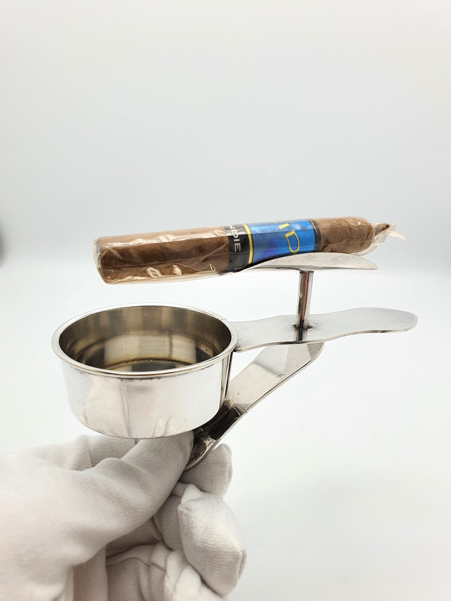 Unusual Antique Asprey Silver-Plated Clip-On Ash Tray – circa 1920