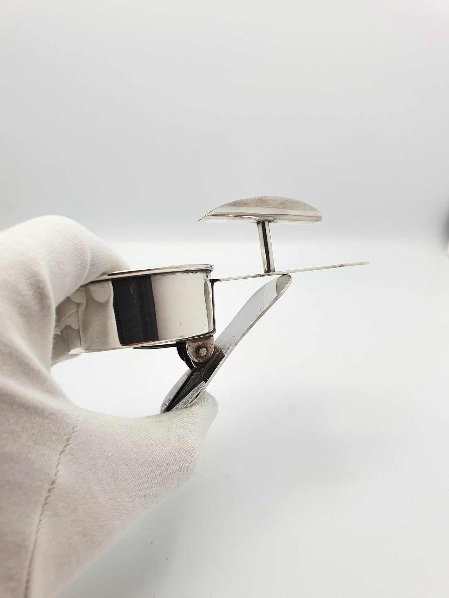 Unusual Antique Asprey Silver-Plated Clip-On Ash Tray – circa 1920