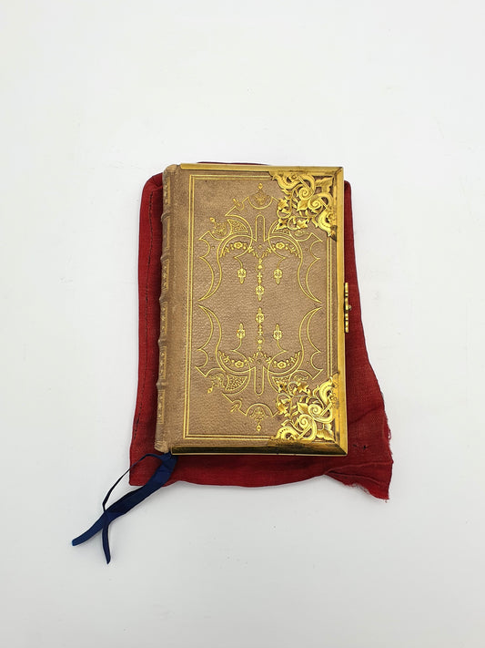 Gorgeous Antique Victorian “Church Services” Prayer Book with Ornate Gilded Binding – circa 1880