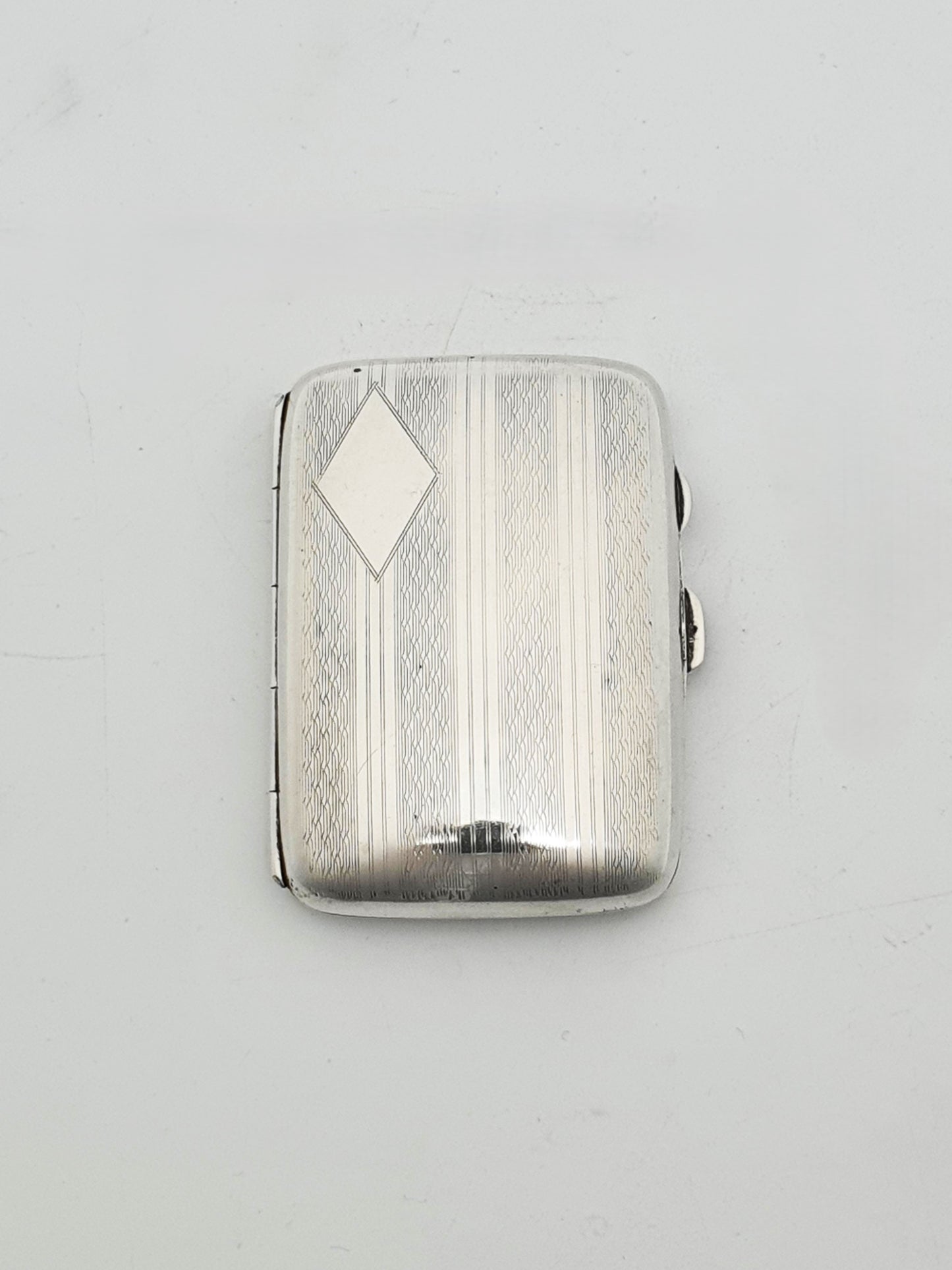 Nice Antique Silver Cigarette Case - 1923