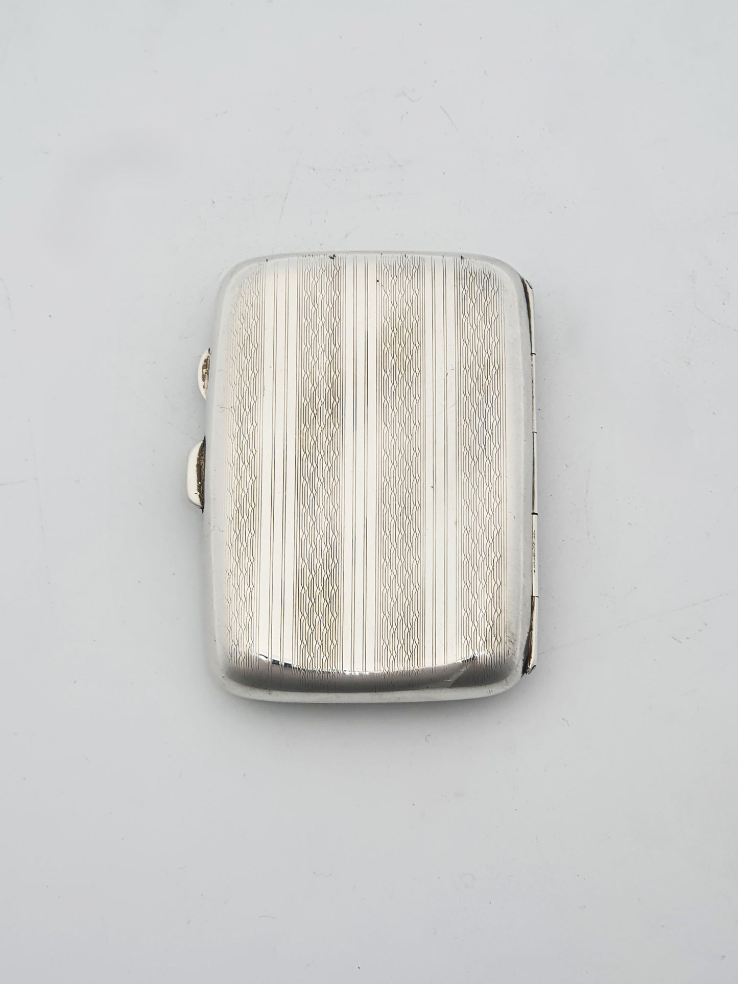 Nice Antique Silver Cigarette Case - 1923