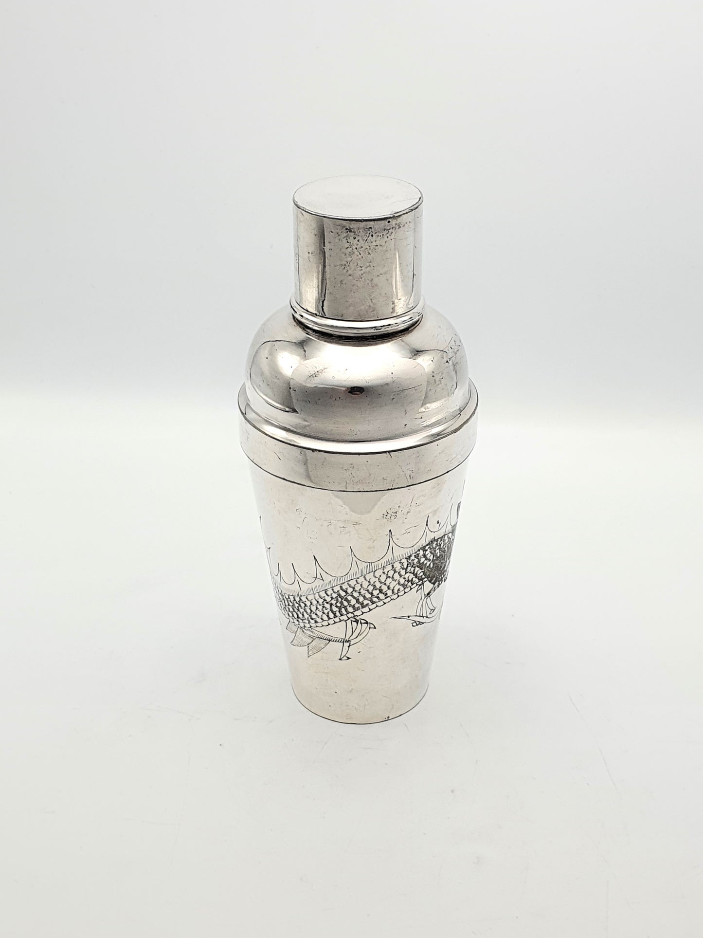 Lovely Hong Kong Silver-Plated Cocktail Shaker - circa 1930