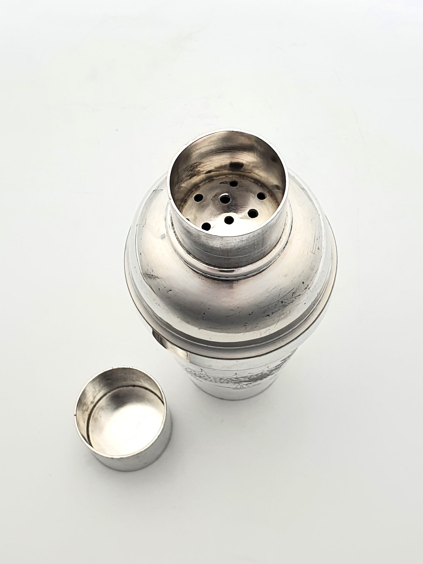 Lovely Hong Kong Silver-Plated Cocktail Shaker - circa 1930