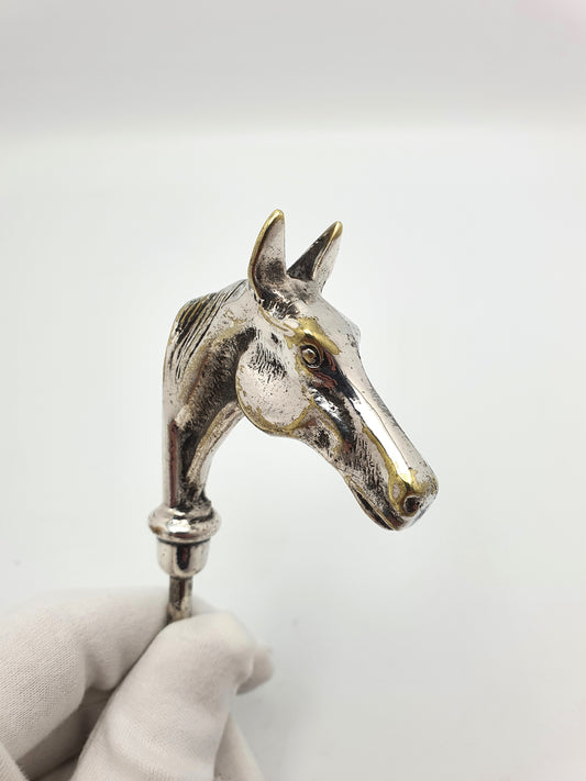 Nice Vintage Silver-Plated Horse Head Corkscrew – circa 1950