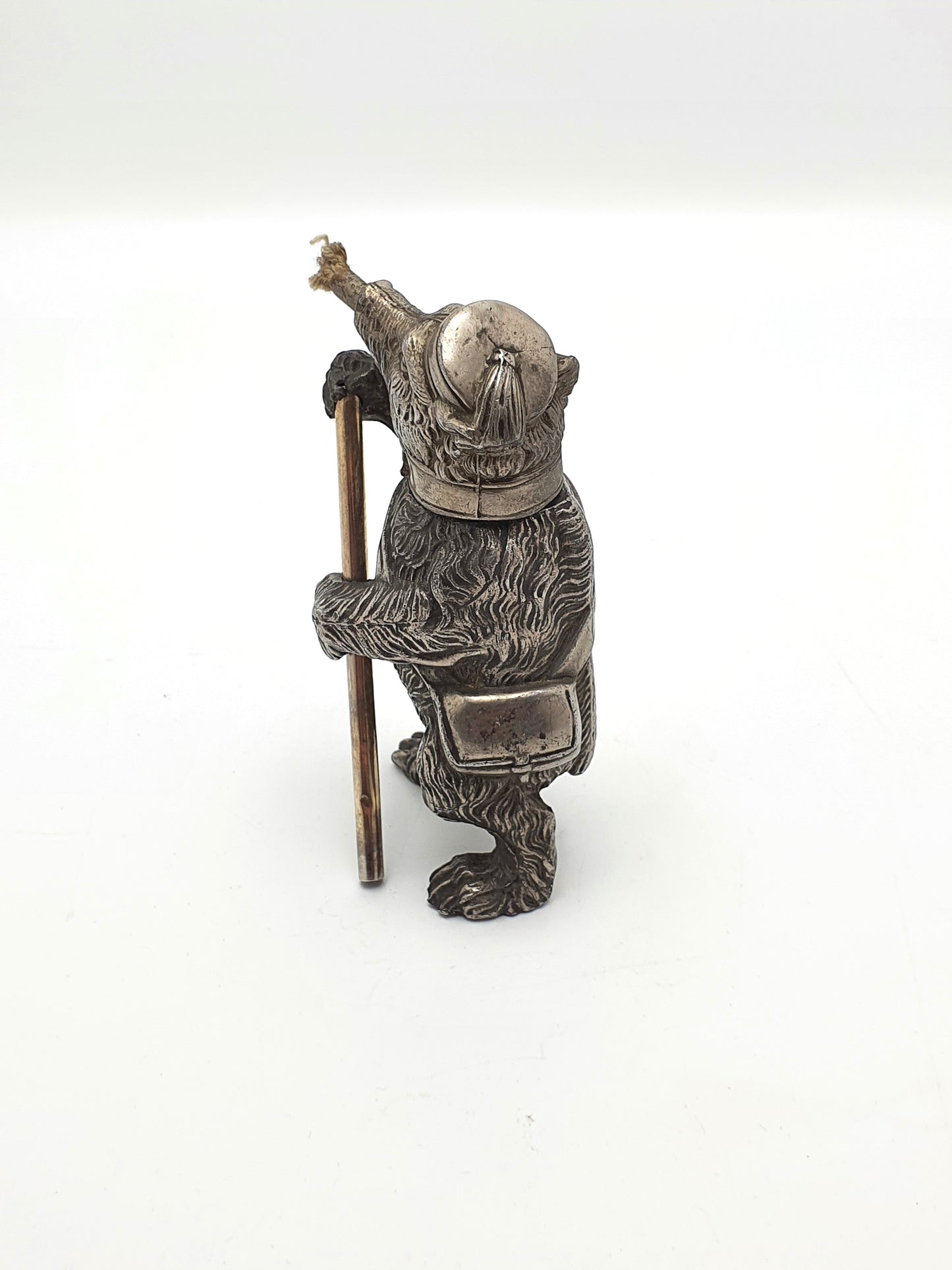 Unusual Antique Edwardian Figural Bear Table Lighter - 1905