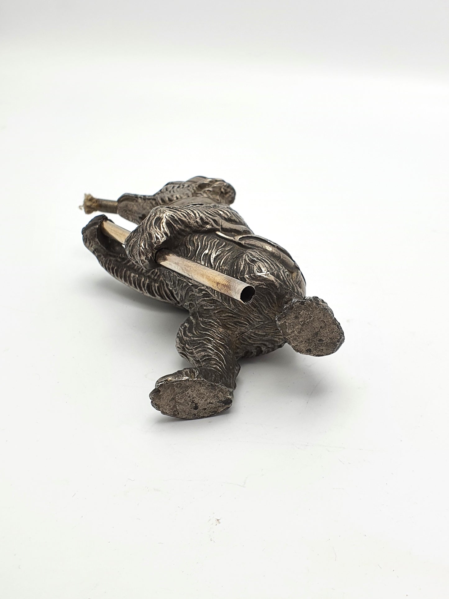 Unusual Antique Edwardian Figural Bear Table Lighter - 1905