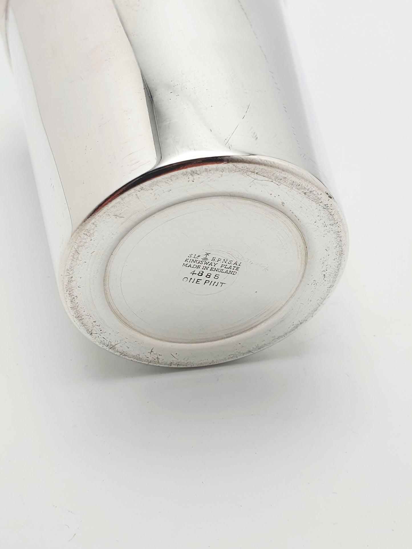 Art Deco Silver-Plated Cocktail Shaker with Built in Ice Breaker – circa 1920’s