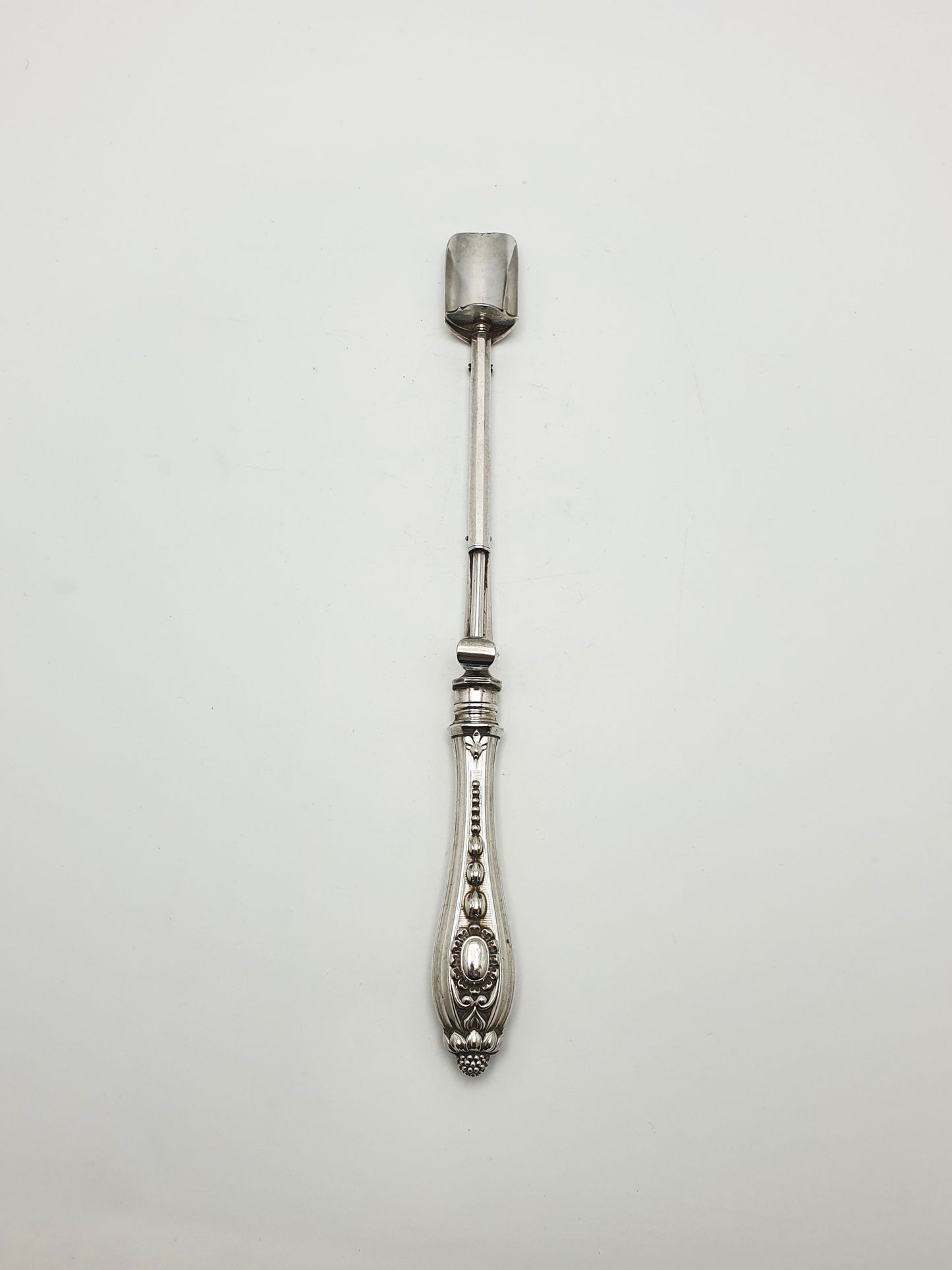 Rare Antique Victorian Elkington Spring Loaded Stilton Scoop – 1879