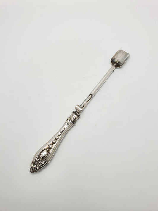 Rare Antique Victorian Elkington Spring Loaded Stilton Scoop – 1879