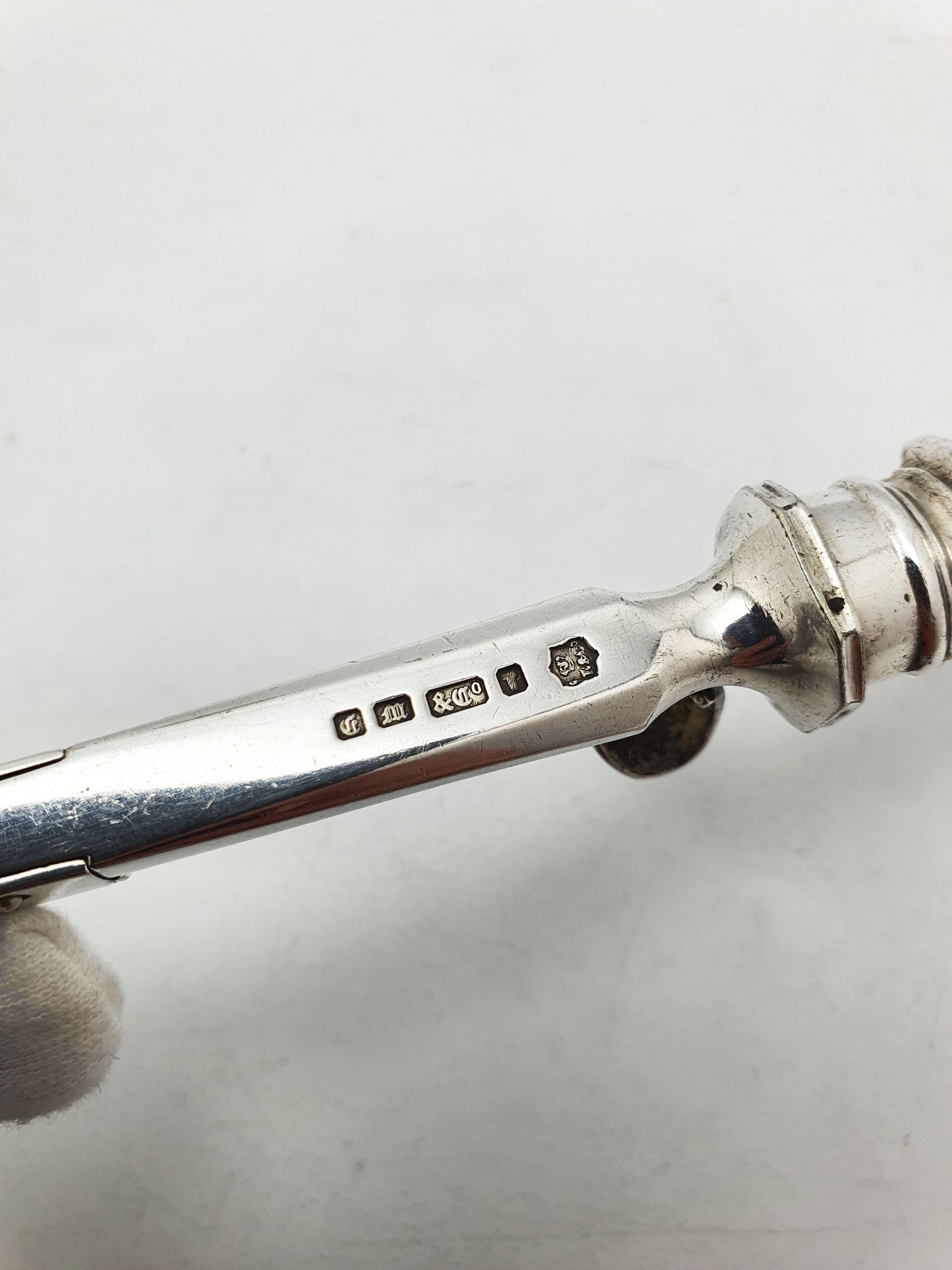 Rare Antique Victorian Elkington Spring Loaded Stilton Scoop – 1879