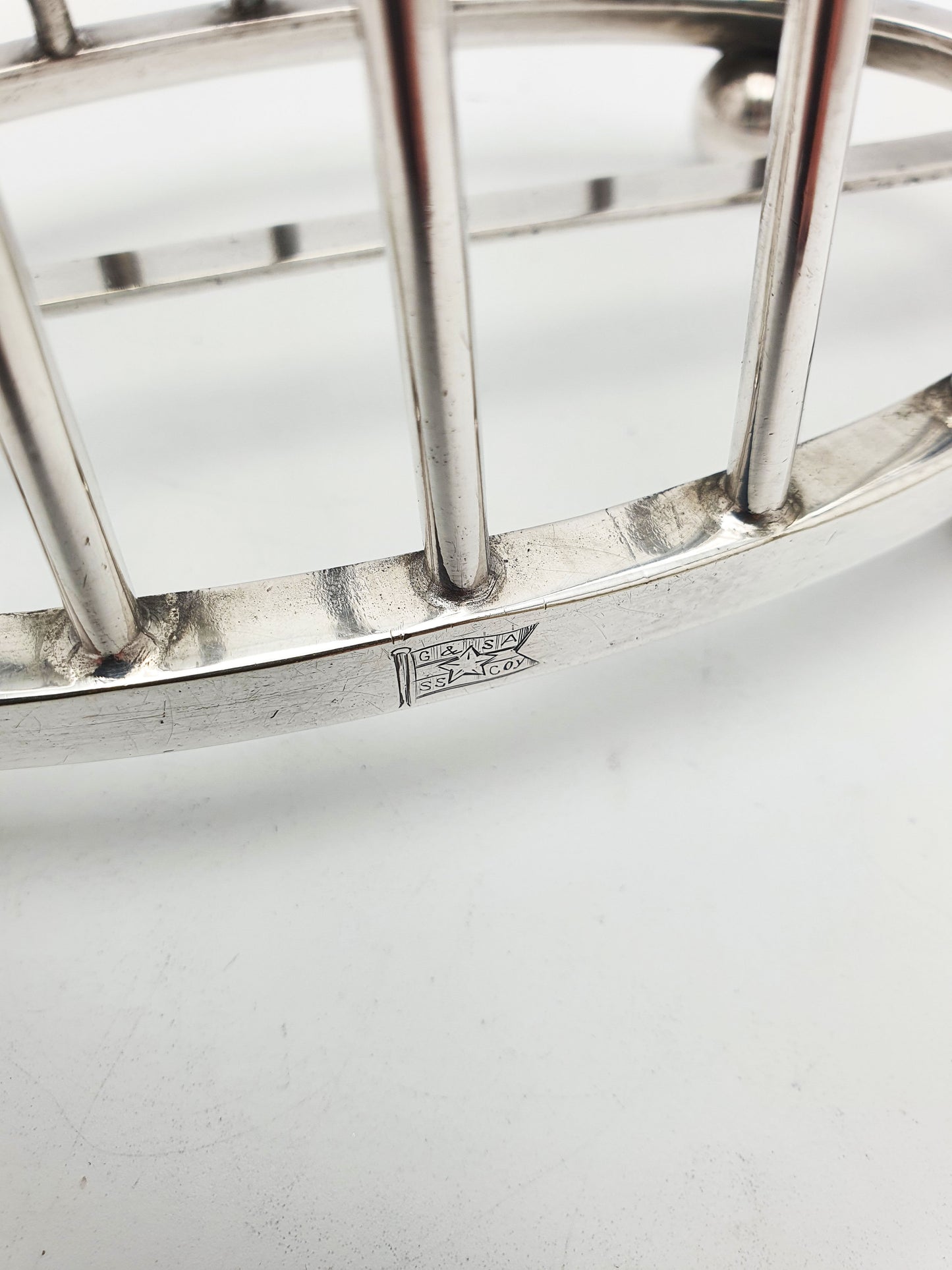 Nice Antique Victorian ‘SS Coy’ Silver-Plated Toast Rack – circa 1890