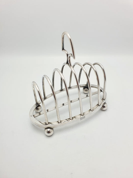 Nice Antique Victorian ‘SS Coy’ Silver-Plated Toast Rack – circa 1890