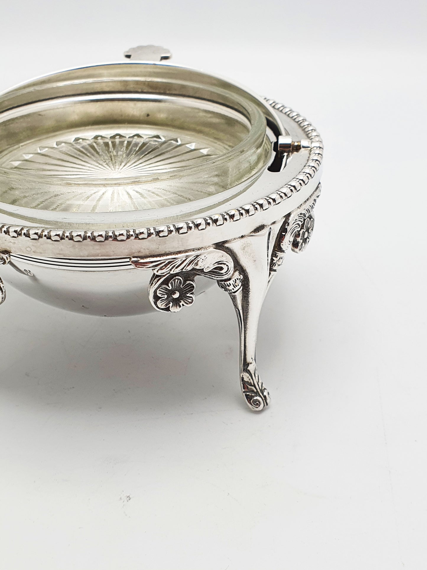 Nice Vintage Domed Caviar/Butter Dish with Glass Insert – circa 1960