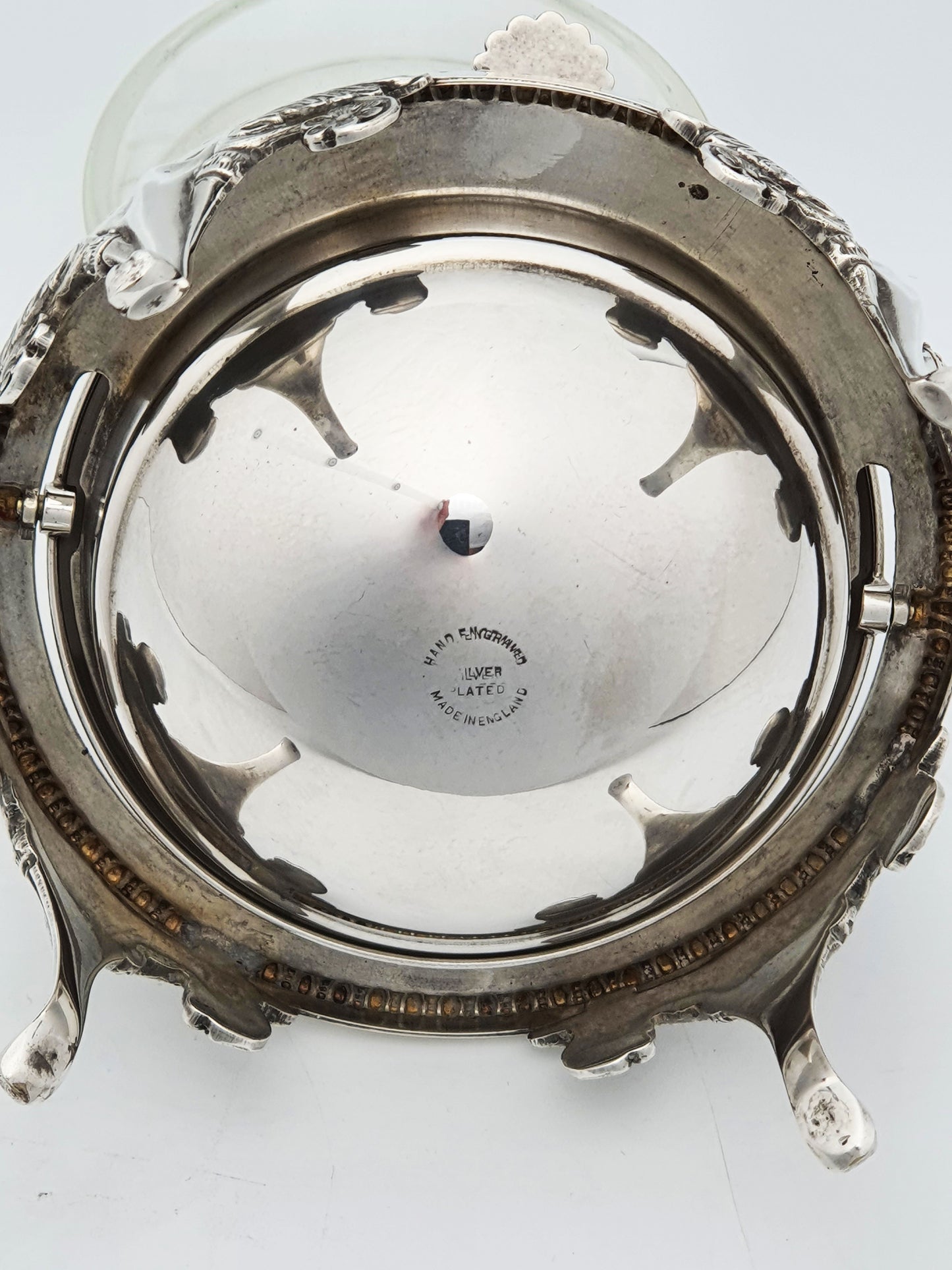 Nice Vintage Domed Caviar/Butter Dish with Glass Insert – circa 1960