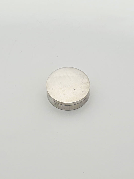 Lovely Antique Solid Silver Pill Box/Trinket Box with Gilt Interior - 1922