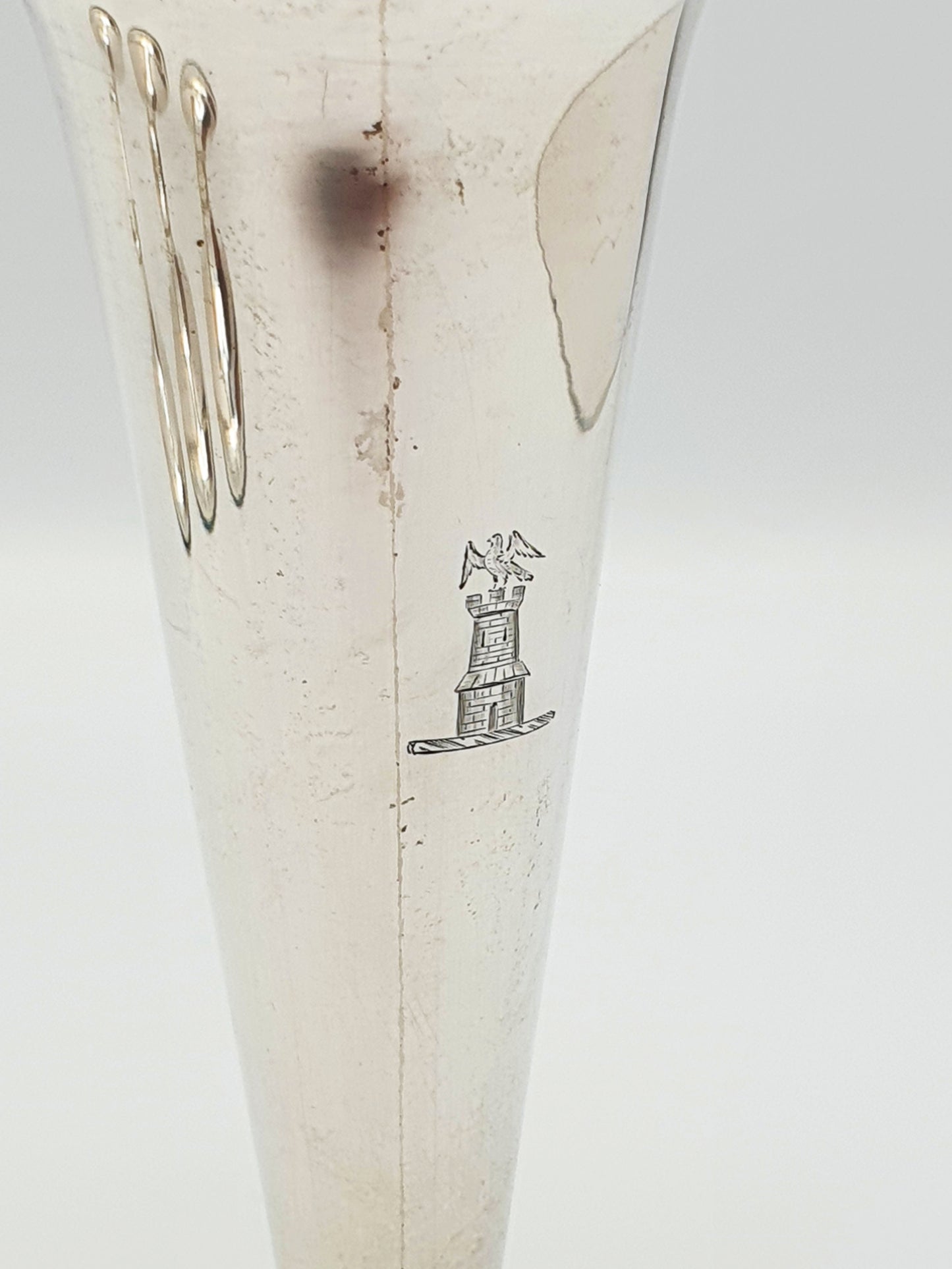 Stunning Set of Four Antique Edwardian Silver Bud Vases - 1908