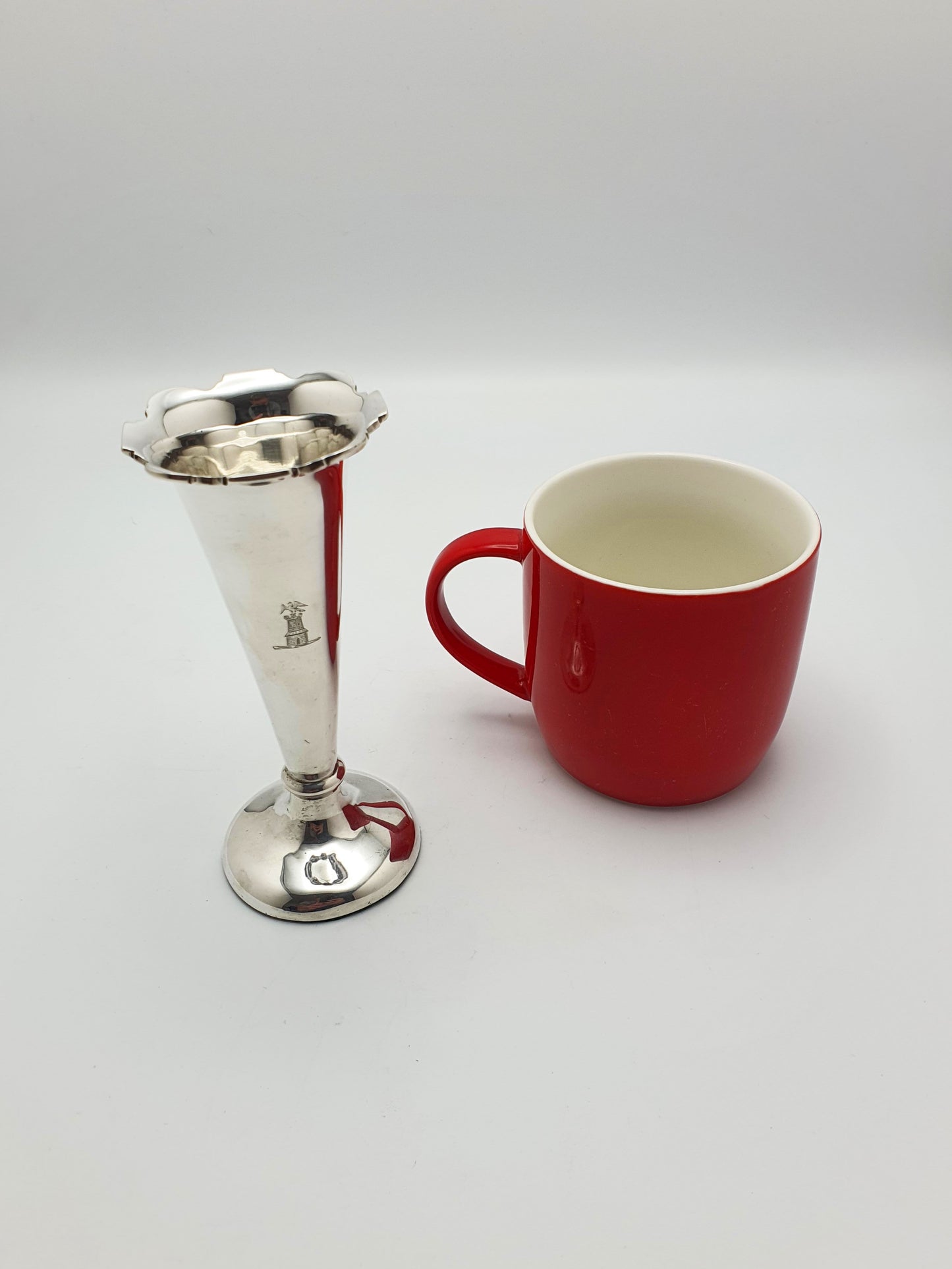 Stunning Set of Four Antique Edwardian Silver Bud Vases - 1908