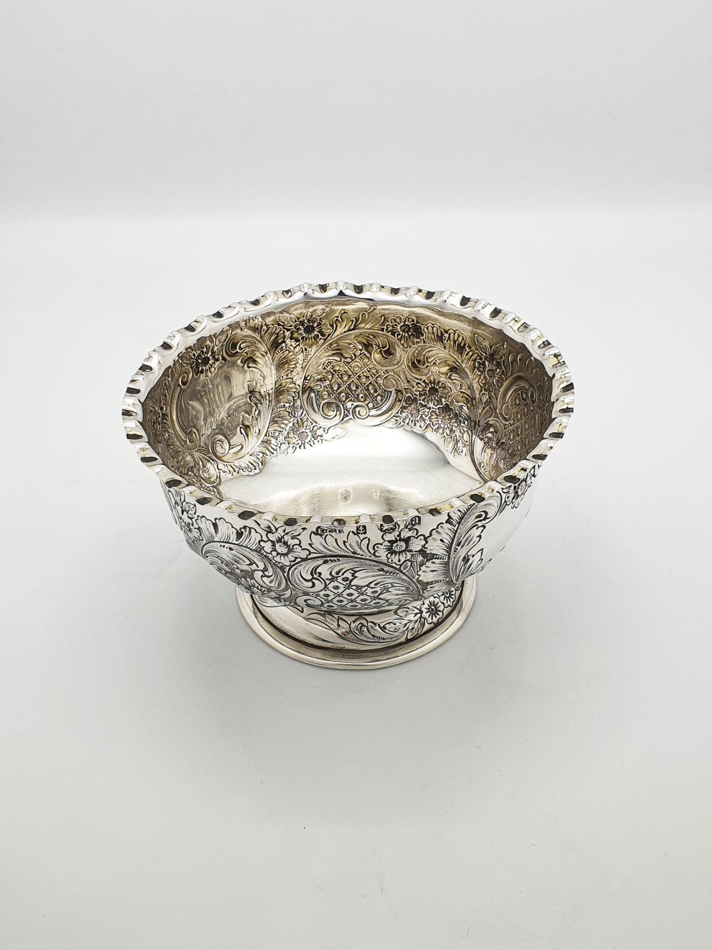 Gorgeous Antique Victorian Sterling Silver Bowl by Elkington & Co - 1900