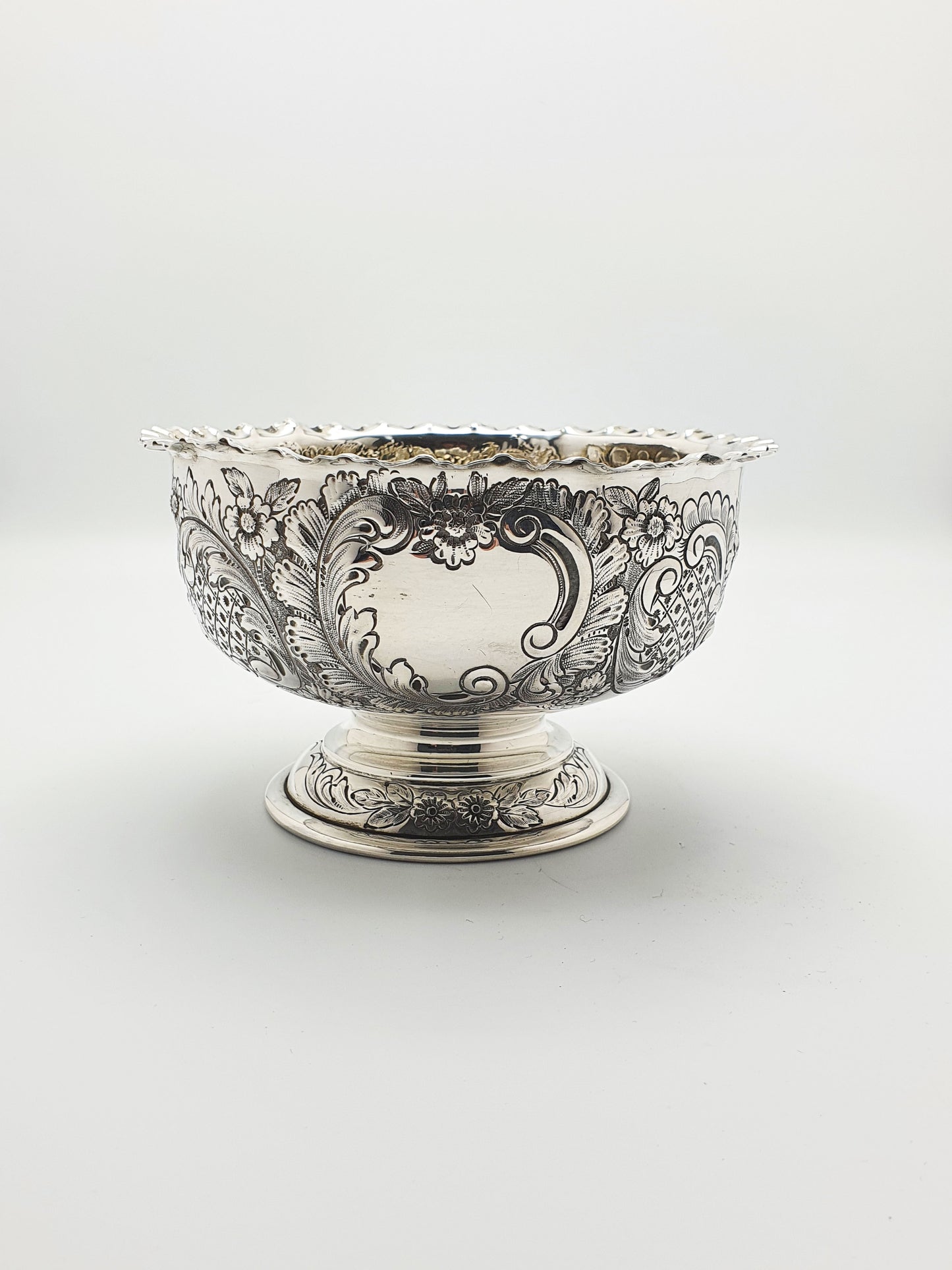 Gorgeous Antique Victorian Sterling Silver Bowl by Elkington & Co - 1900