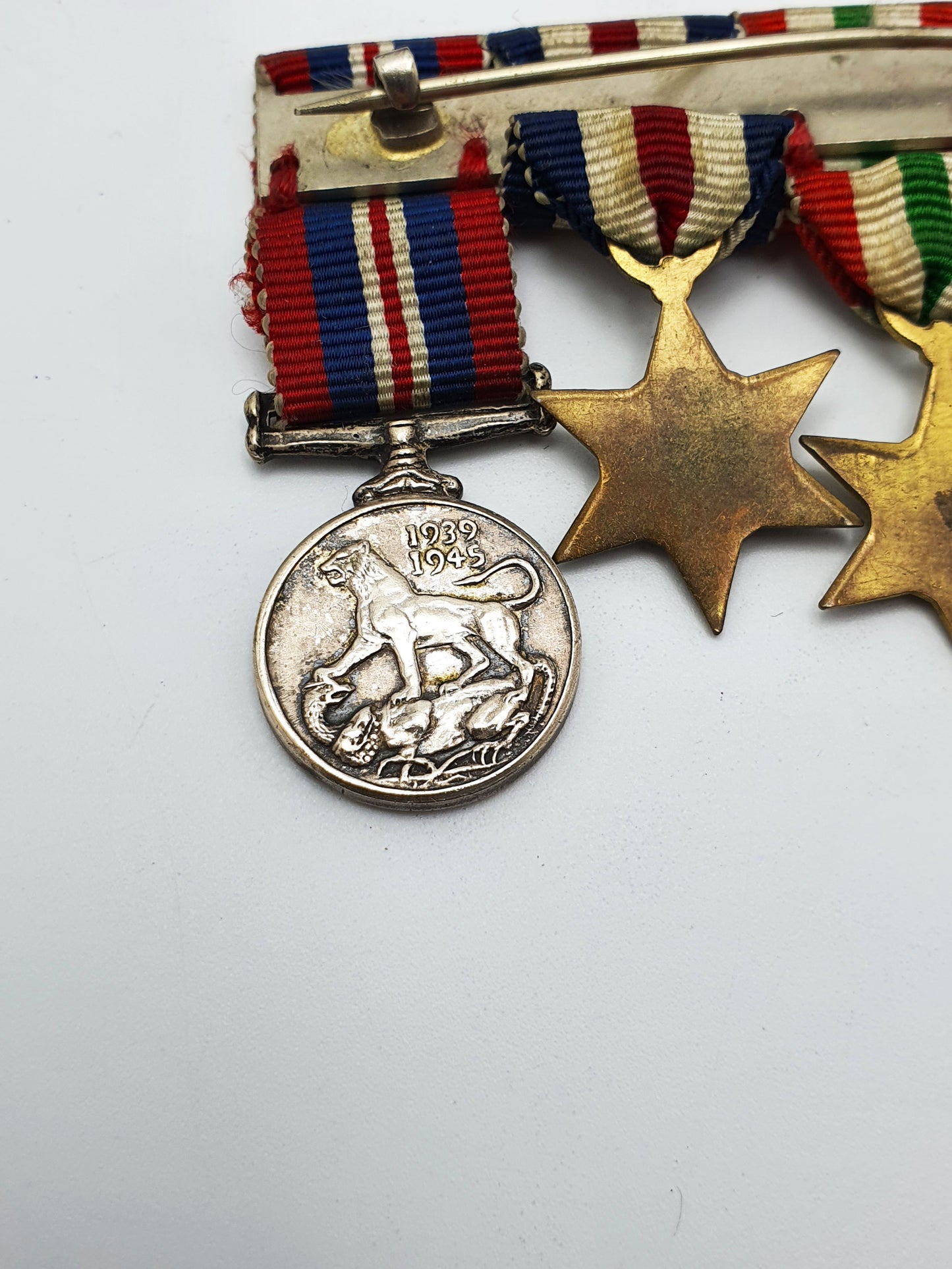 WWII British Miniature Medal Grouping with Four Campaign Stars and War Medal – circa 1945