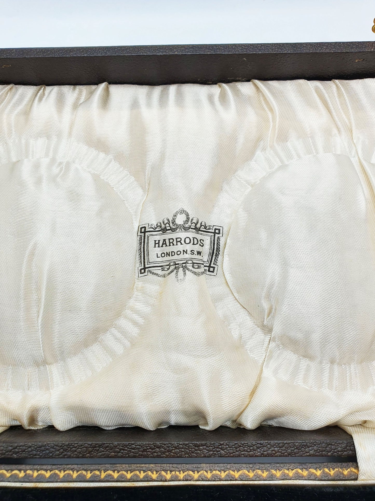 Harrods Cut Glass Butter Dishes with Silver Spreaders - 1933