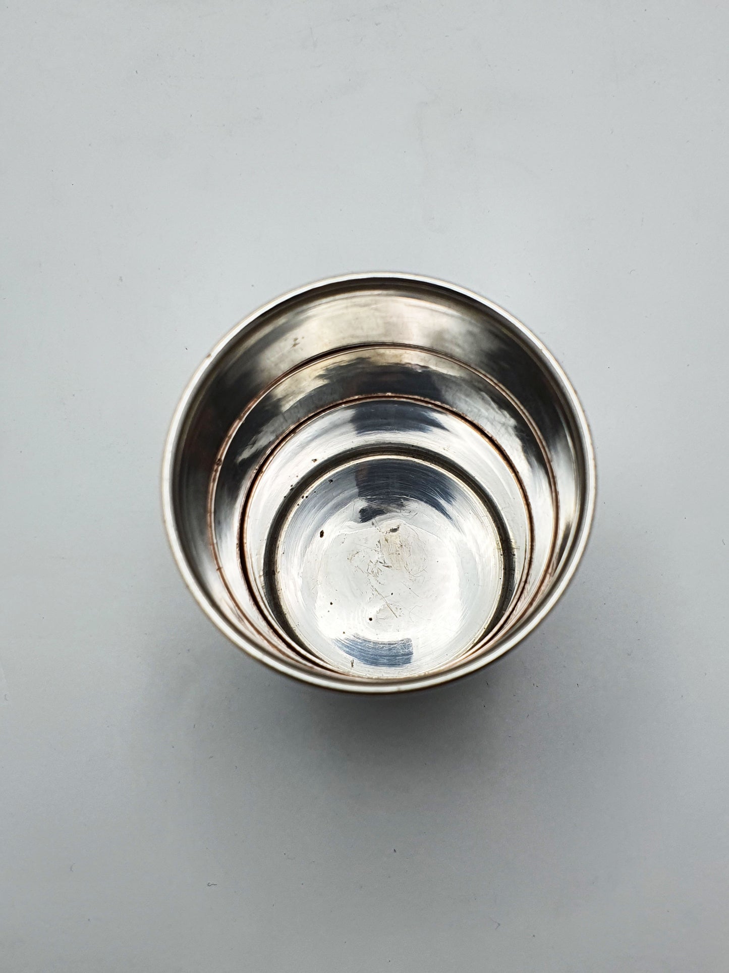 Charming Antique Silver-Plated Collapsible Travel Cup with Original Case – circa 1890