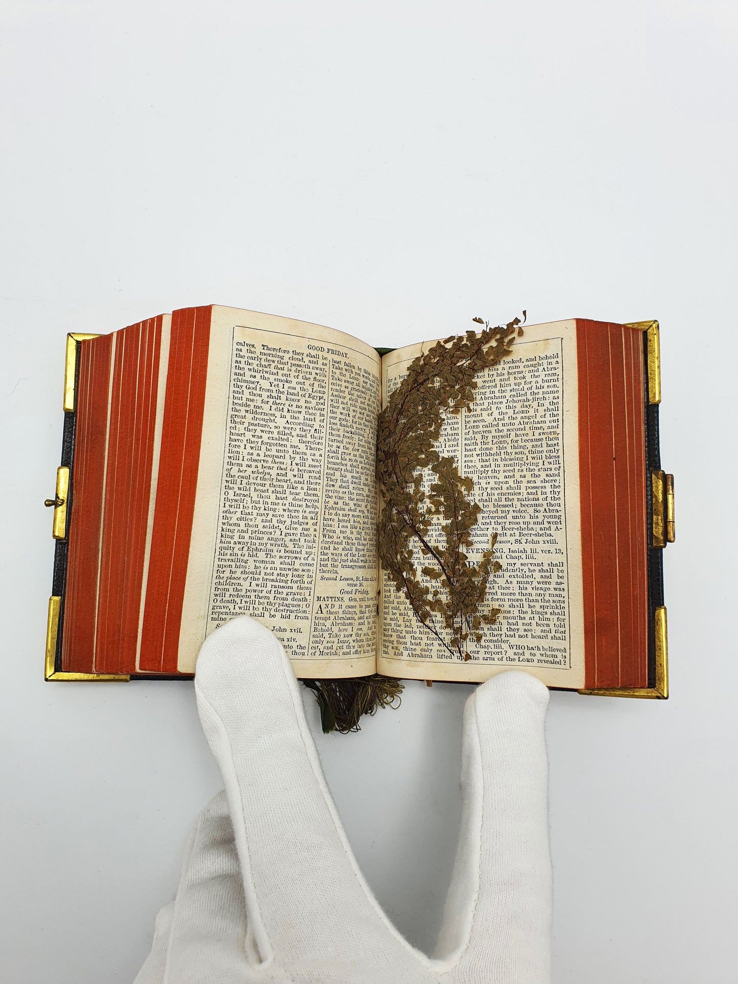 Antique Victorian Miniature Book of Common Prayer with Brass Clasp - 1871