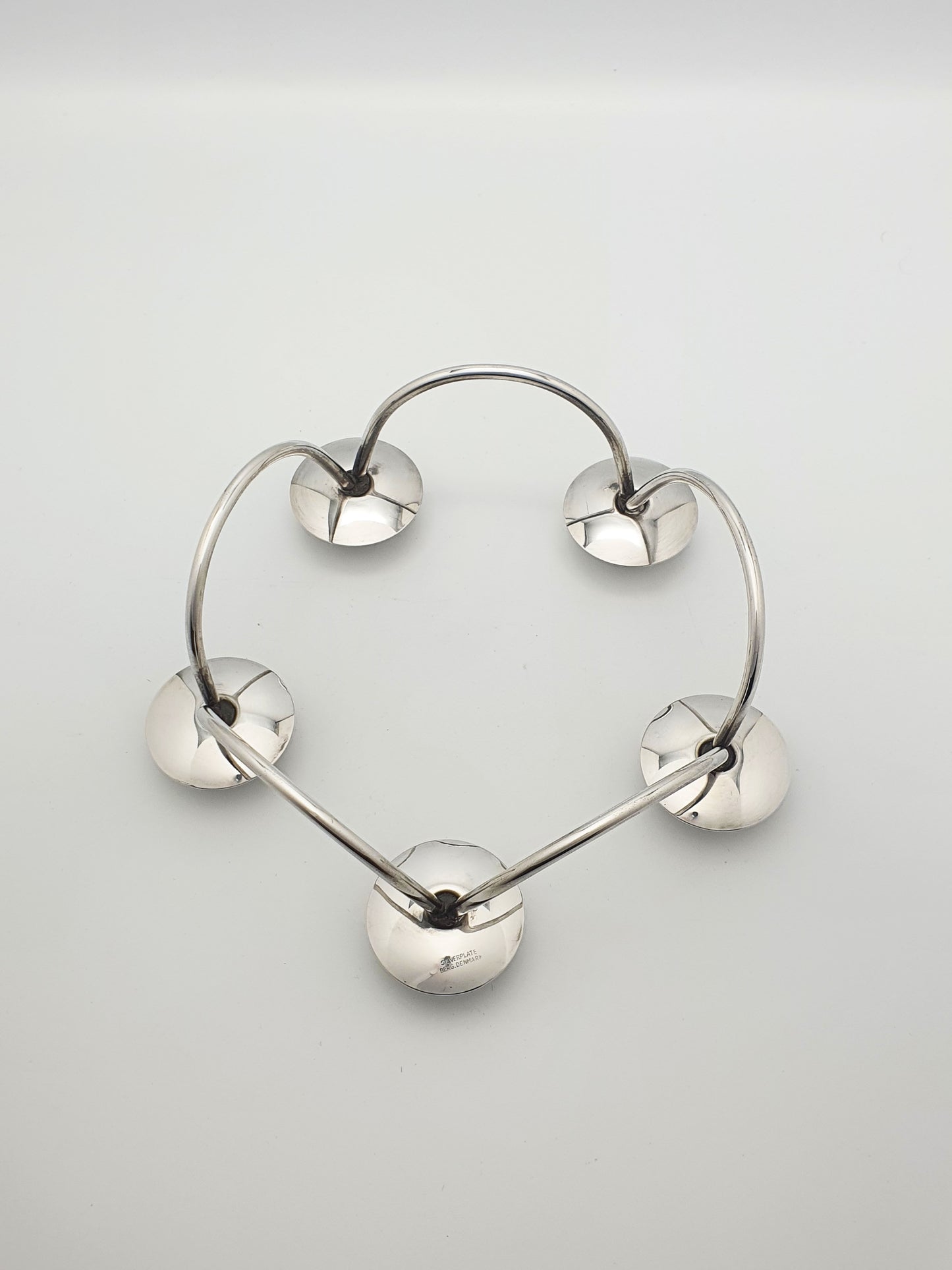 Modernist Scandinavian Five-Arm Silver-Plated Candelabra/Centrepiece – circa 1970