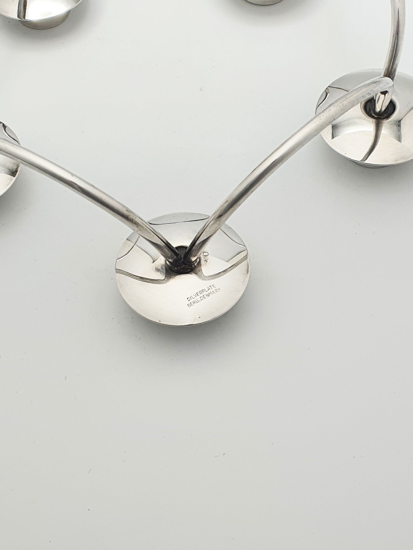 Modernist Scandinavian Five-Arm Silver-Plated Candelabra/Centrepiece – circa 1970