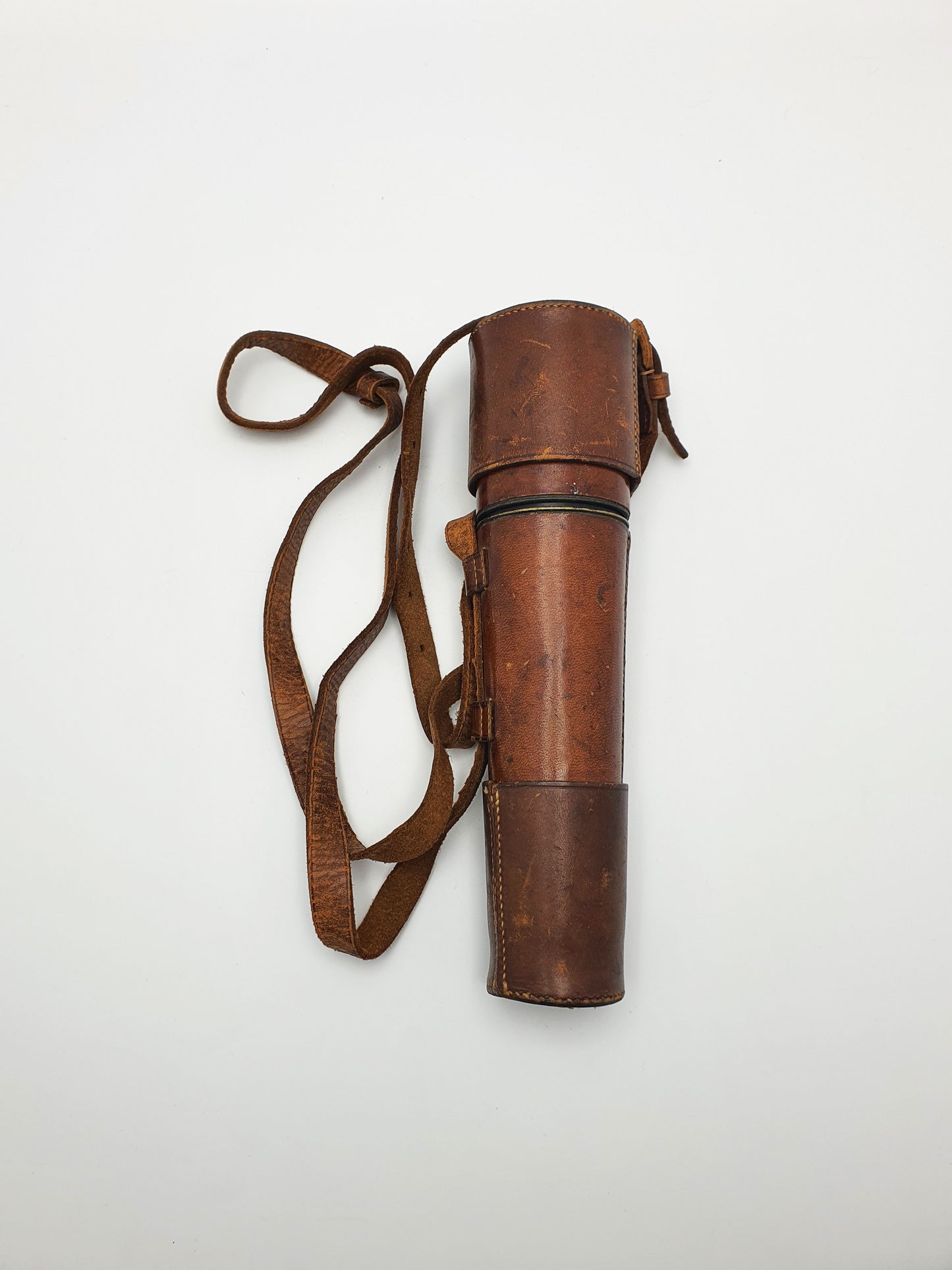 Fantastic World War One-Era Military Officer’s Telescope with Leather Case – circa 1915