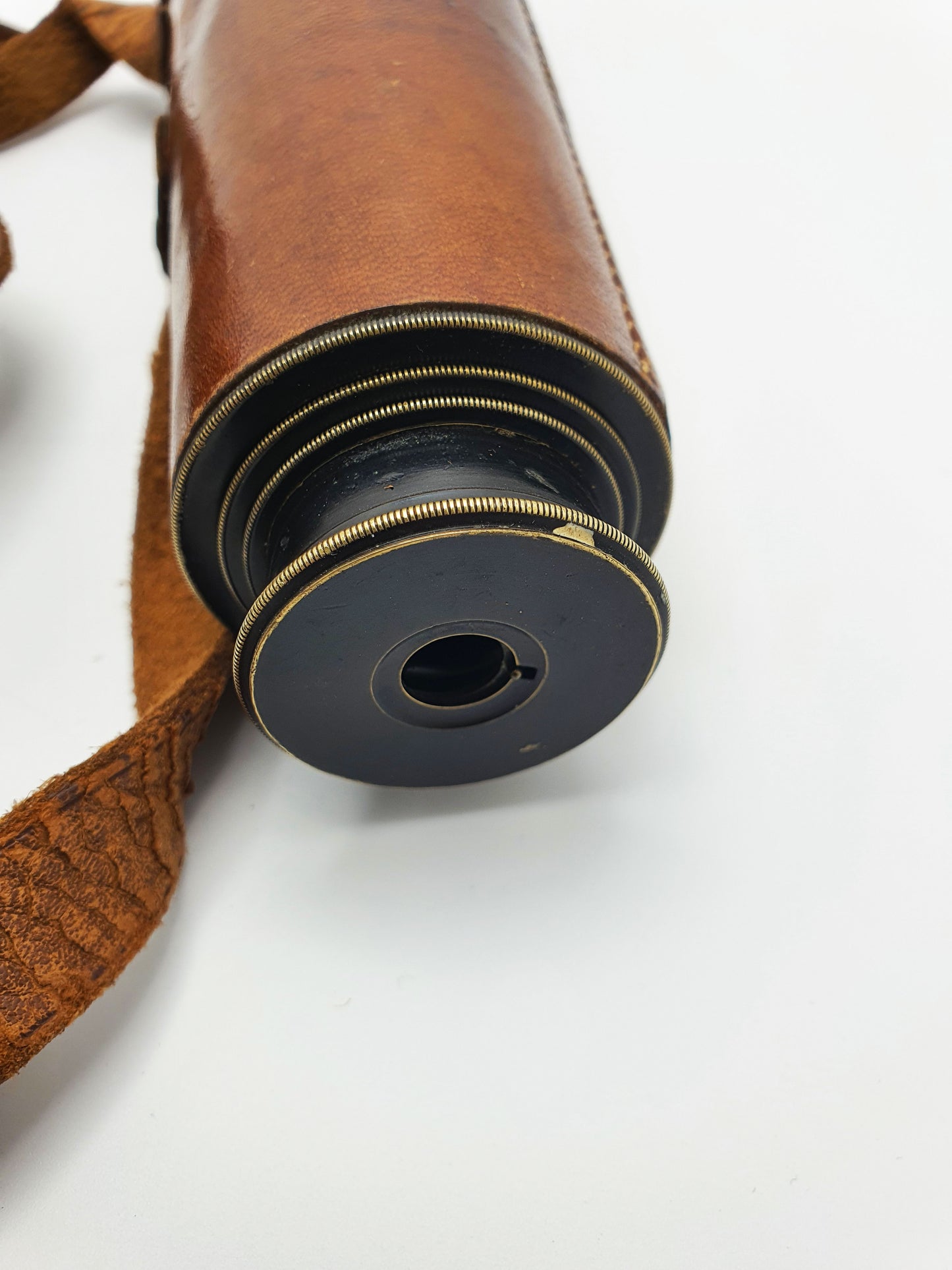 Fantastic World War One-Era Military Officer’s Telescope with Leather Case – circa 1915