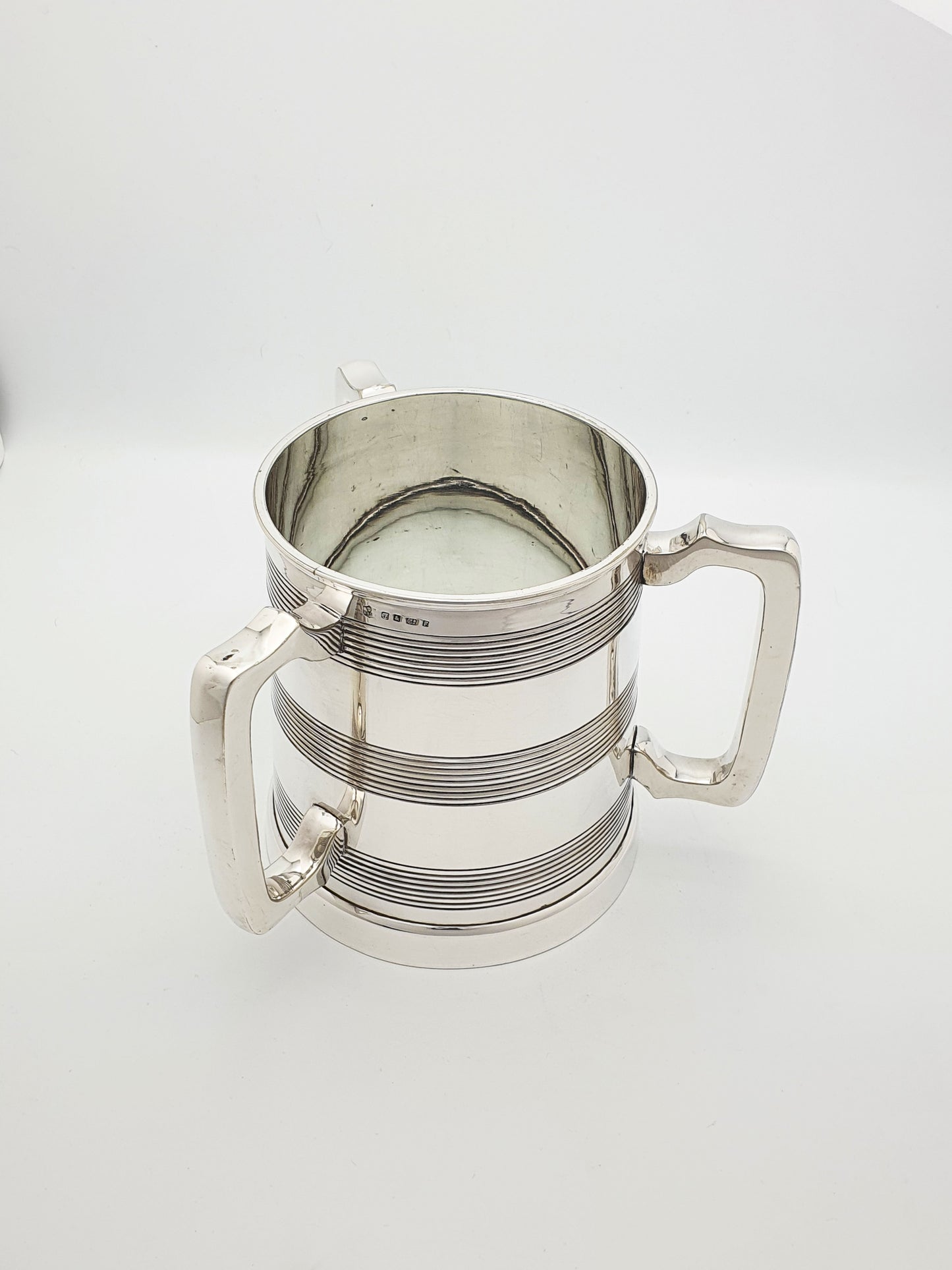 Fabulous Victorian Elkington Three Handled Tankard - English Antique - 1868