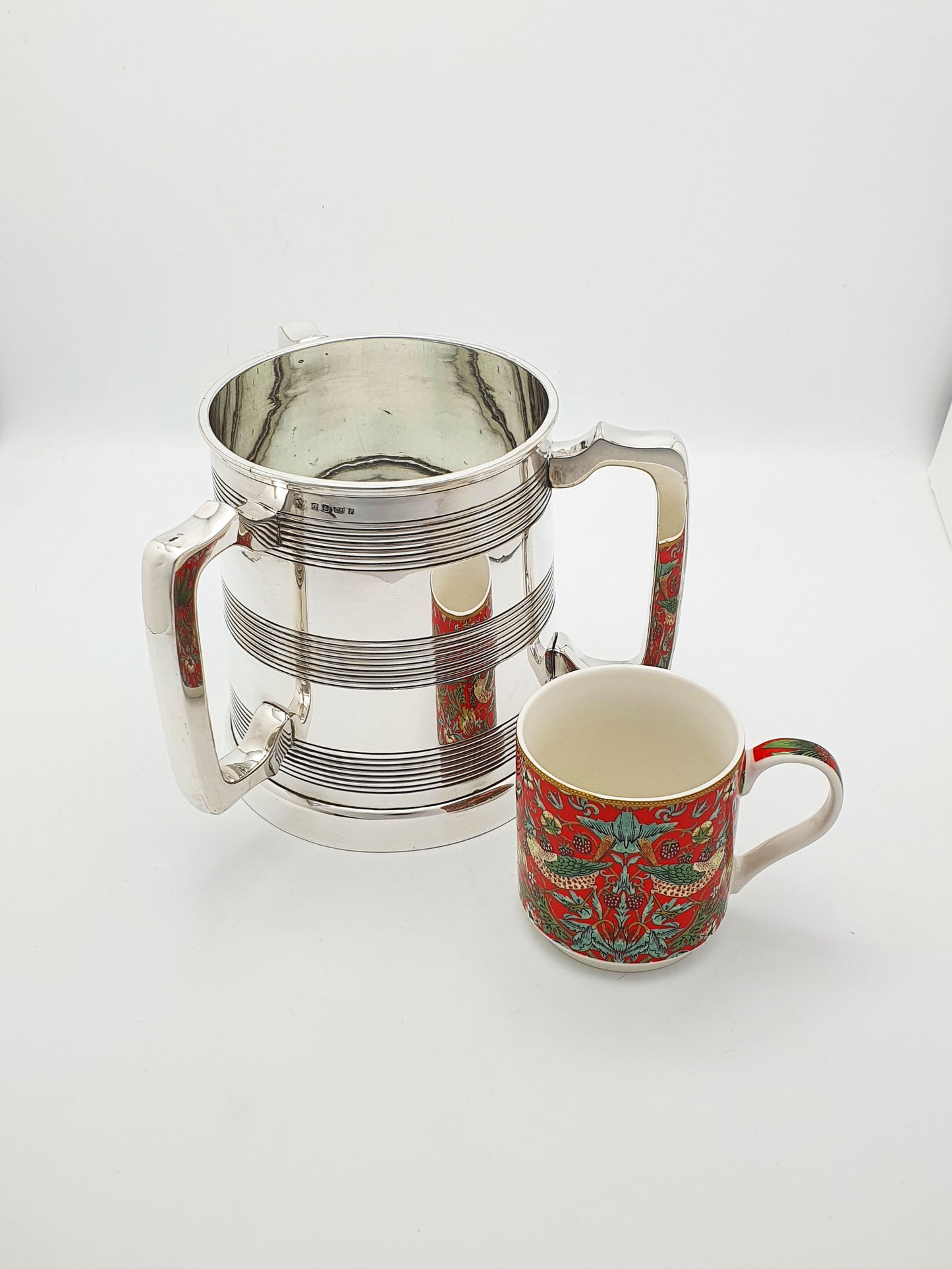 Fabulous Victorian Elkington Three Handled Tankard - English Antique - 1868