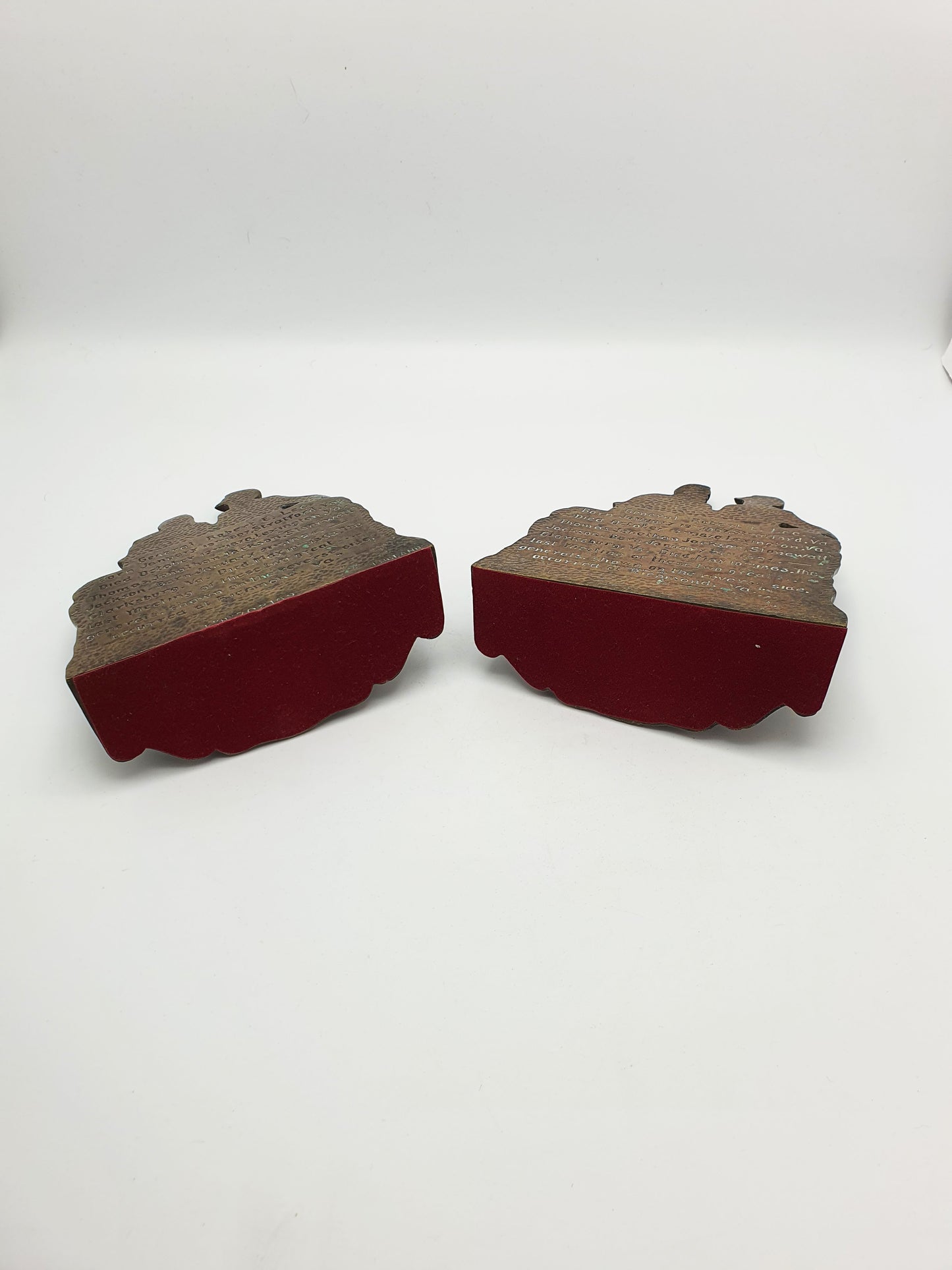 Unusual Pair of 'American' Confederate Bronze Bookends - 1923