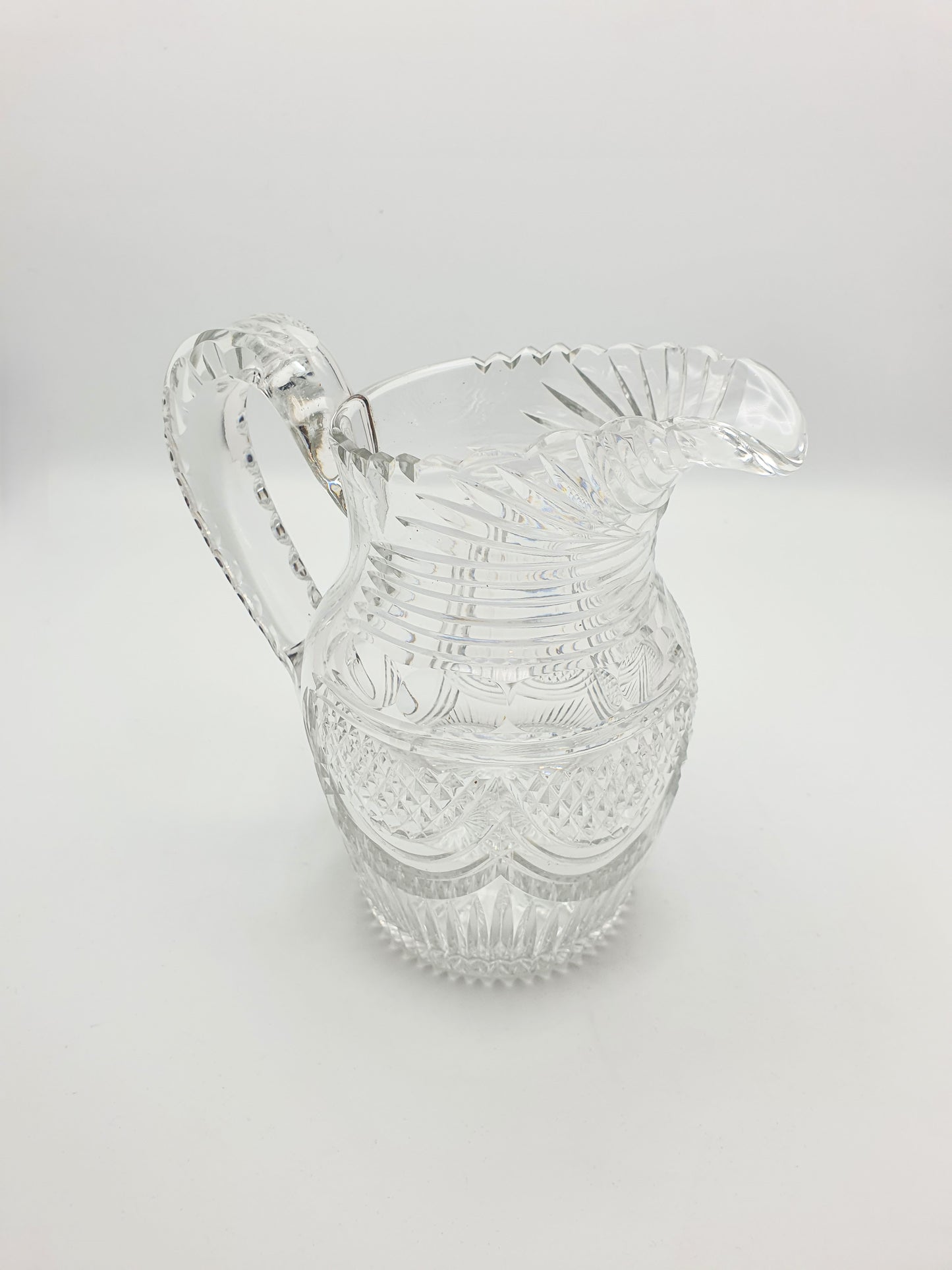 Splendid Antique Georgian cut glass water jug - English - circa 1820
