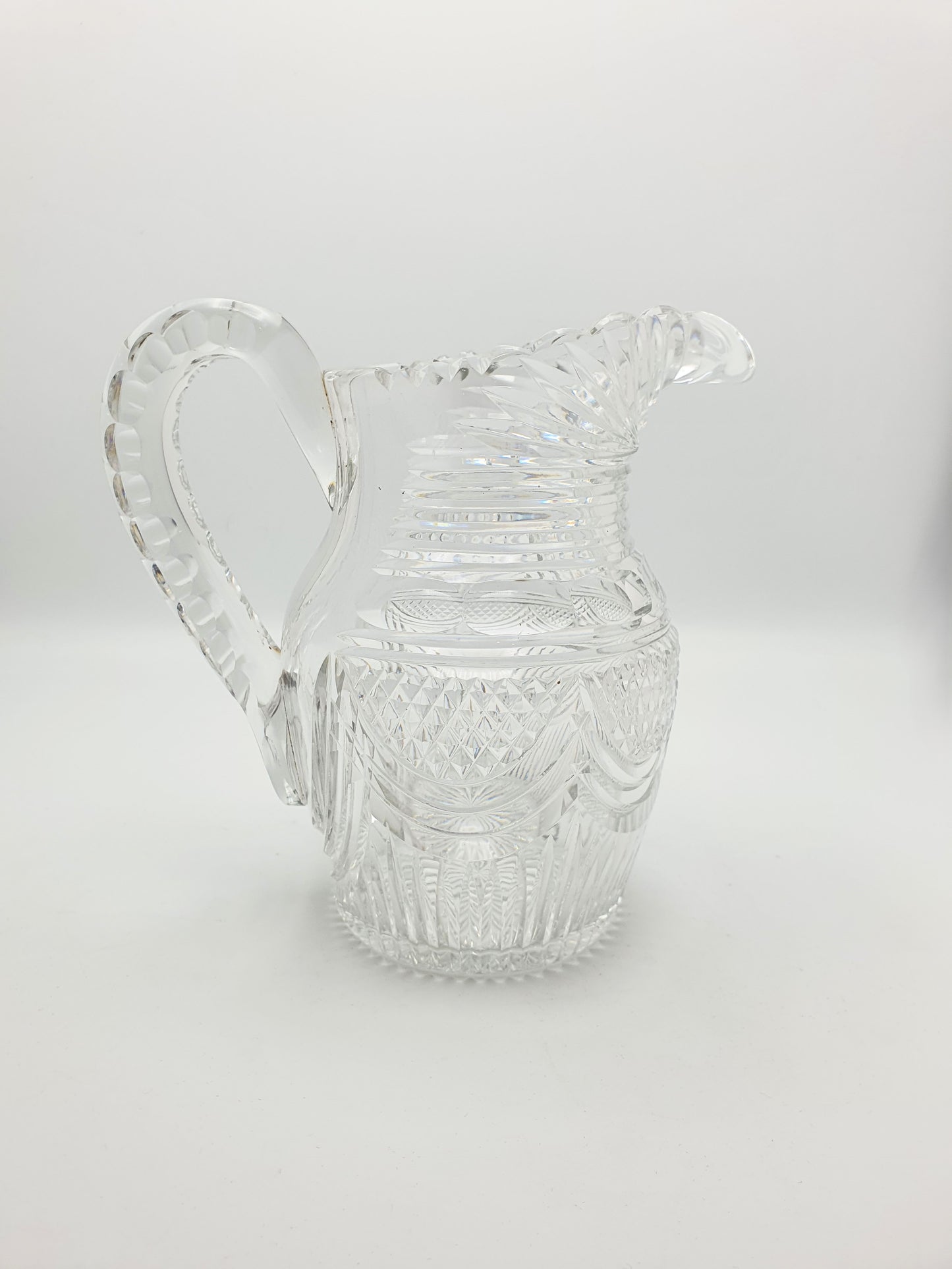 Splendid Antique Georgian cut glass water jug - English - circa 1820