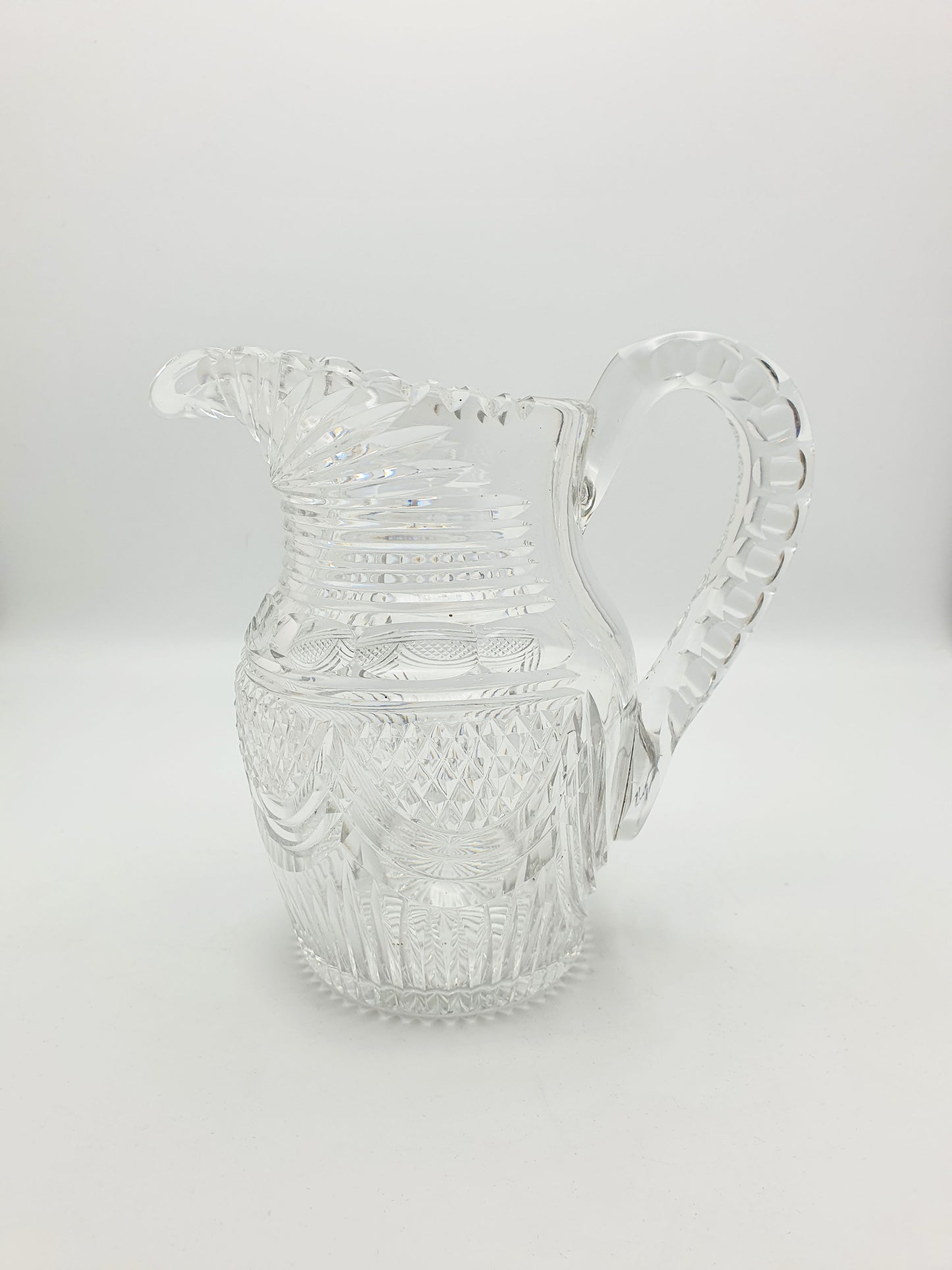 Splendid Antique Georgian cut glass water jug - English - circa 1820