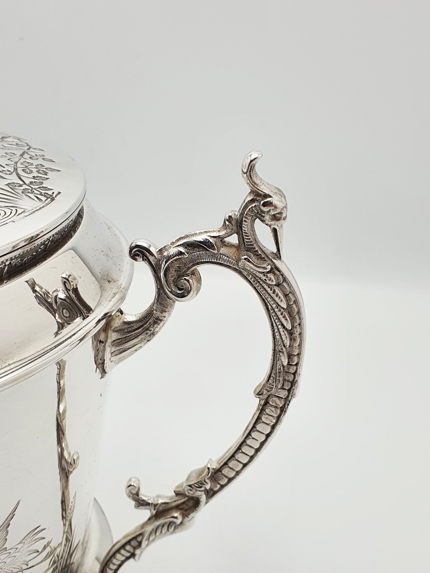 Fabulous Victorian Silver-Plated Cookie Jar/Biscuit Box - English Antique - circa 1890