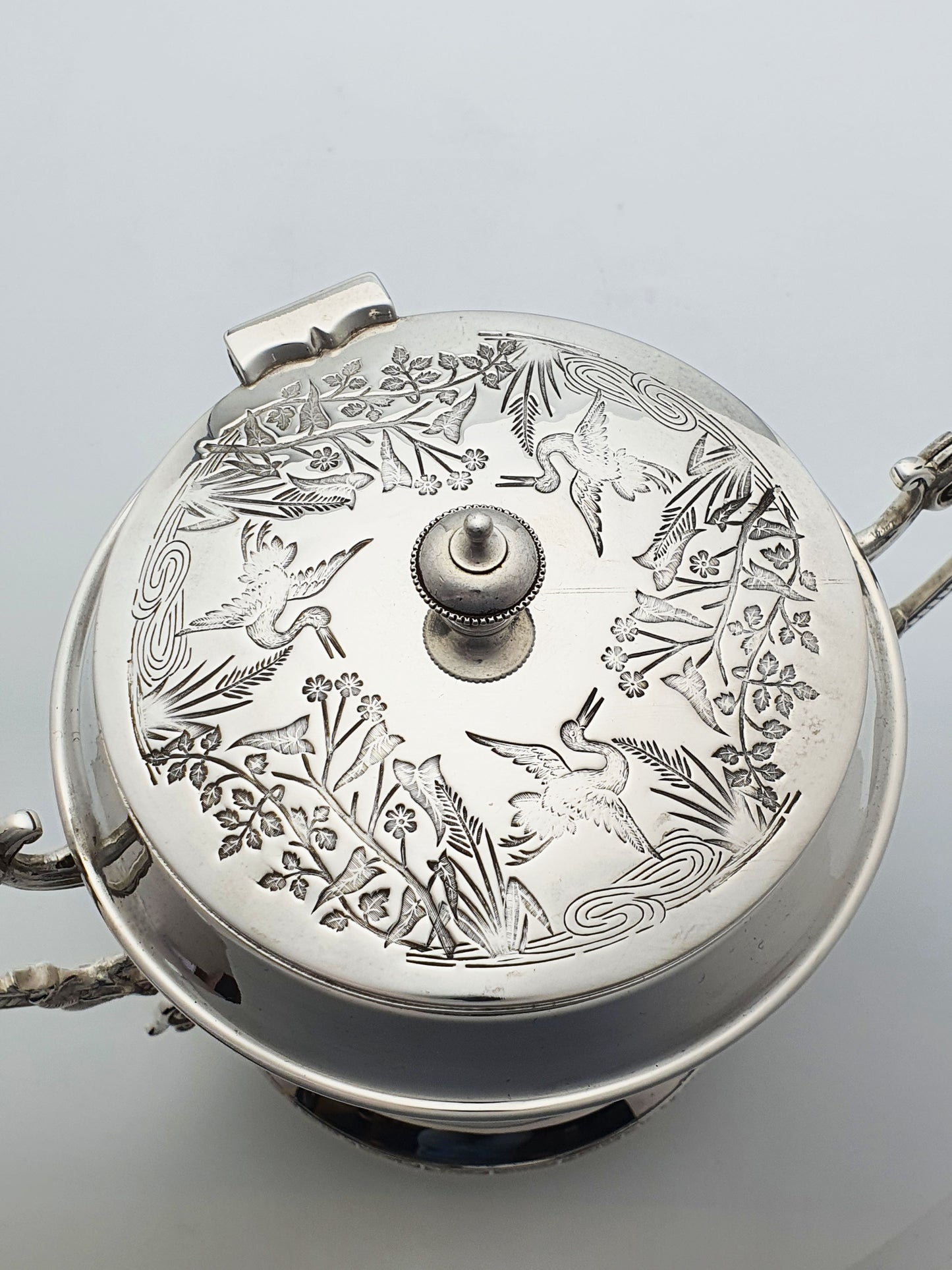 Fabulous Victorian Silver-Plated Cookie Jar/Biscuit Box - English Antique - circa 1890