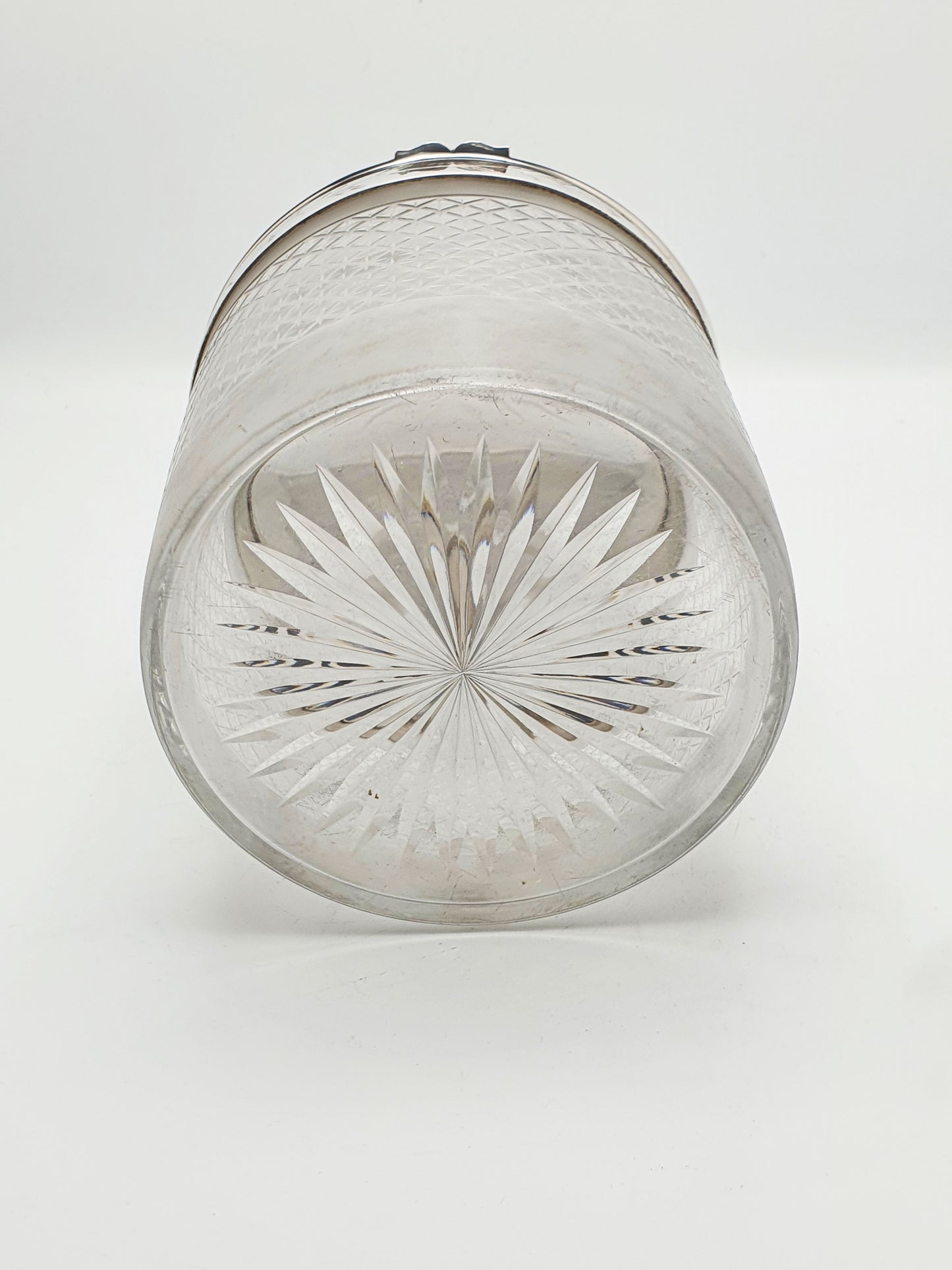 Fabulous Edwardian glass cookie/ biscuit box - English antique - Circa 1905